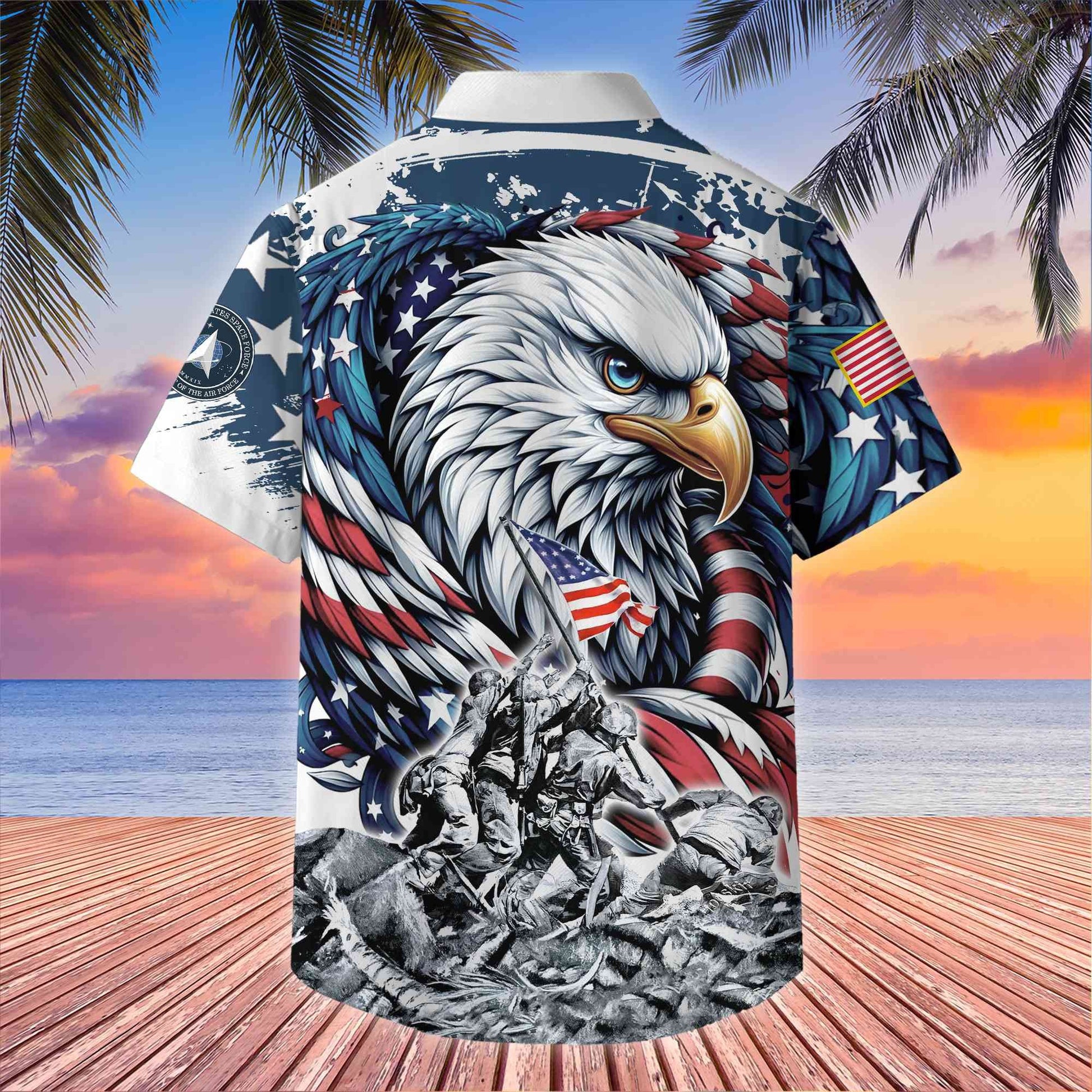 Premium US Veterans Hawaii Shirt, Gifts For Dad, For Husband Veteran BPVC170701
