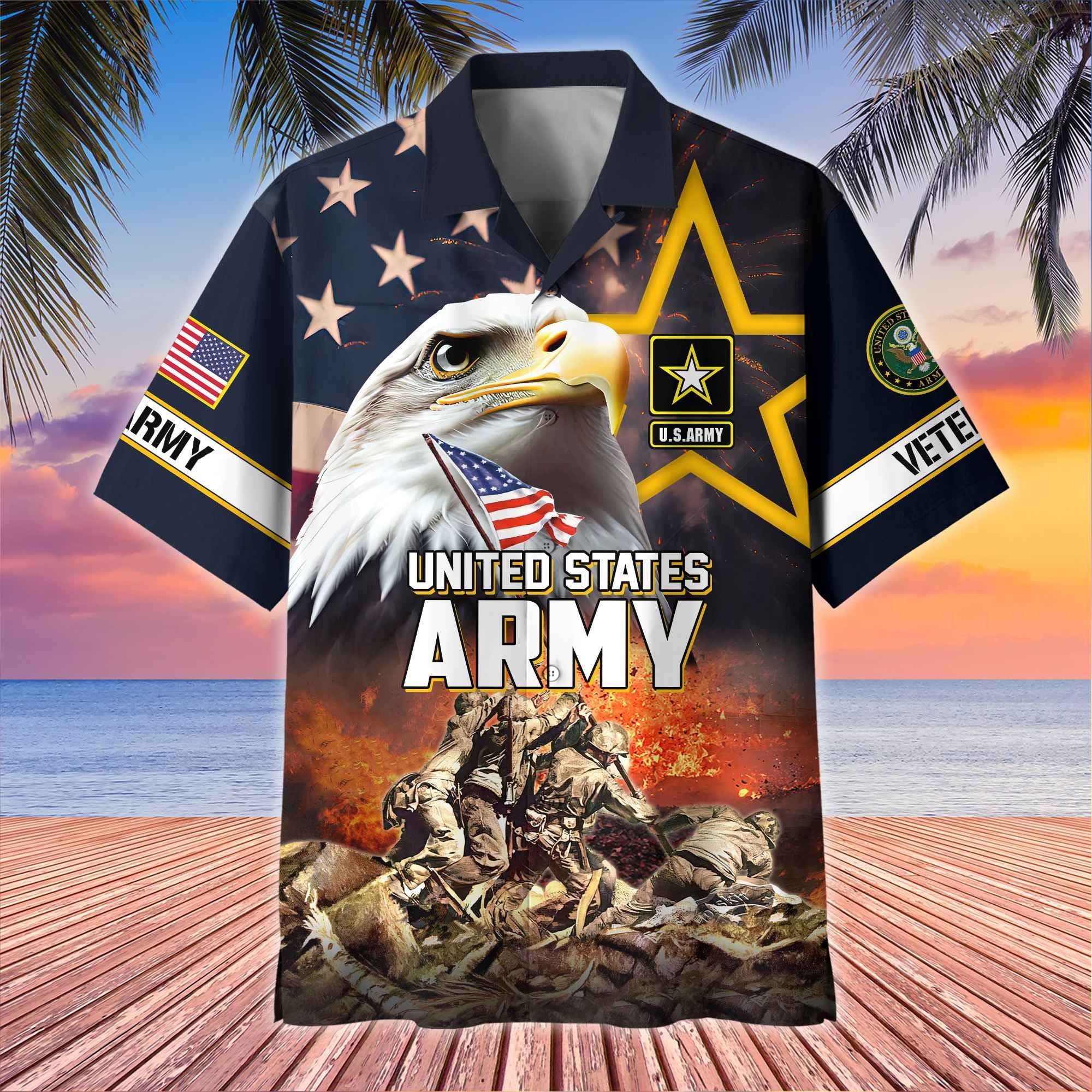 Premium Honoring All Who Served US Veterans Hawaii Shirt, Gifts For Independence Day, Father's Day, Veterans Day, Gifts For Dad, Gifts For Husband Veteran BPVC180701