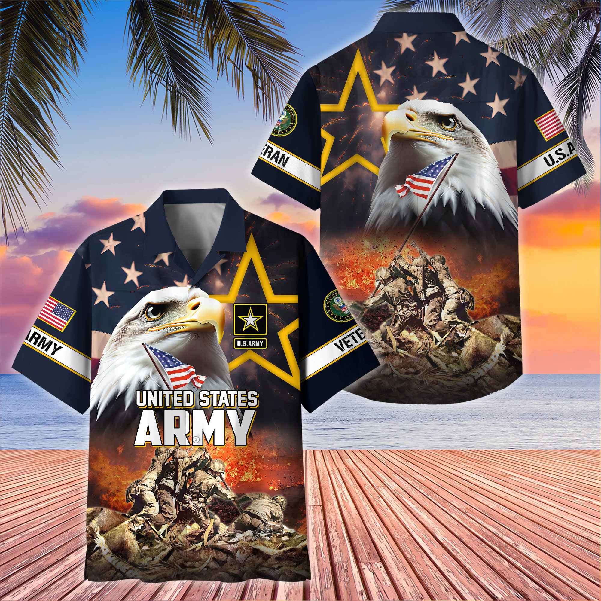 Premium Honoring All Who Served US Veterans Hawaii Shirt, Gifts For Independence Day, Father's Day, Veterans Day, Gifts For Dad, Gifts For Husband Veteran BPVC180701