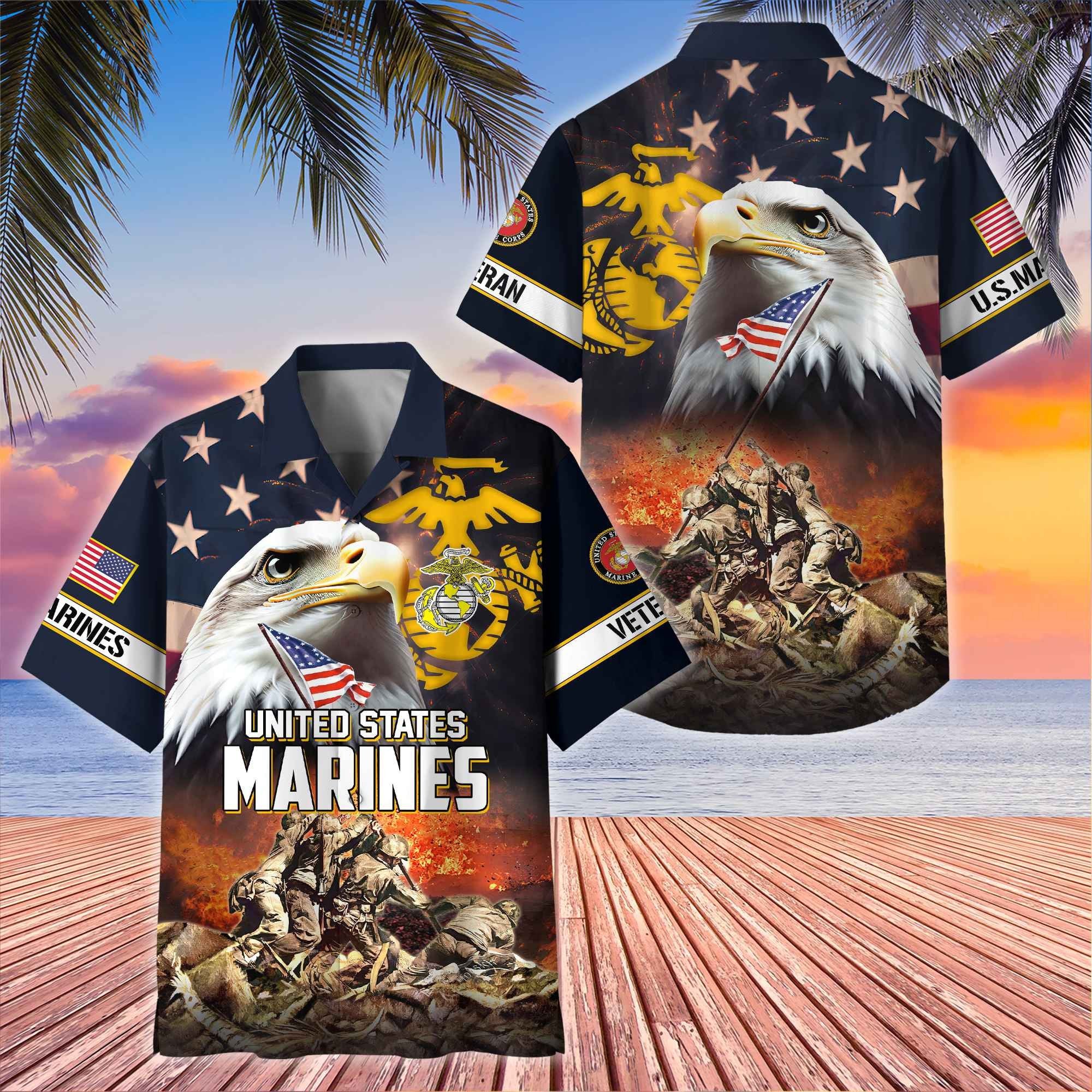 Premium Honoring All Who Served US Veterans Hawaii Shirt, Gifts For Independence Day, Father's Day, Veterans Day, Gifts For Dad, Gifts For Husband Veteran BPVC180701