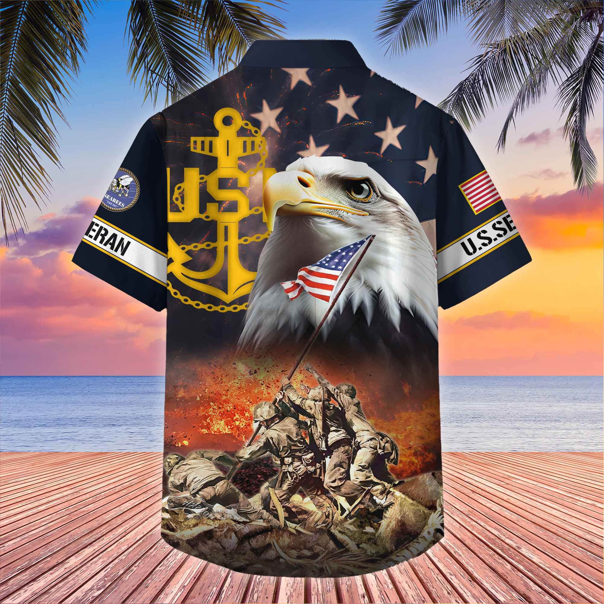 Premium Honoring All Who Served US Veterans Hawaii Shirt, Gifts For Independence Day, Father's Day, Veterans Day, Gifts For Dad, Gifts For Husband Veteran BPVC180701