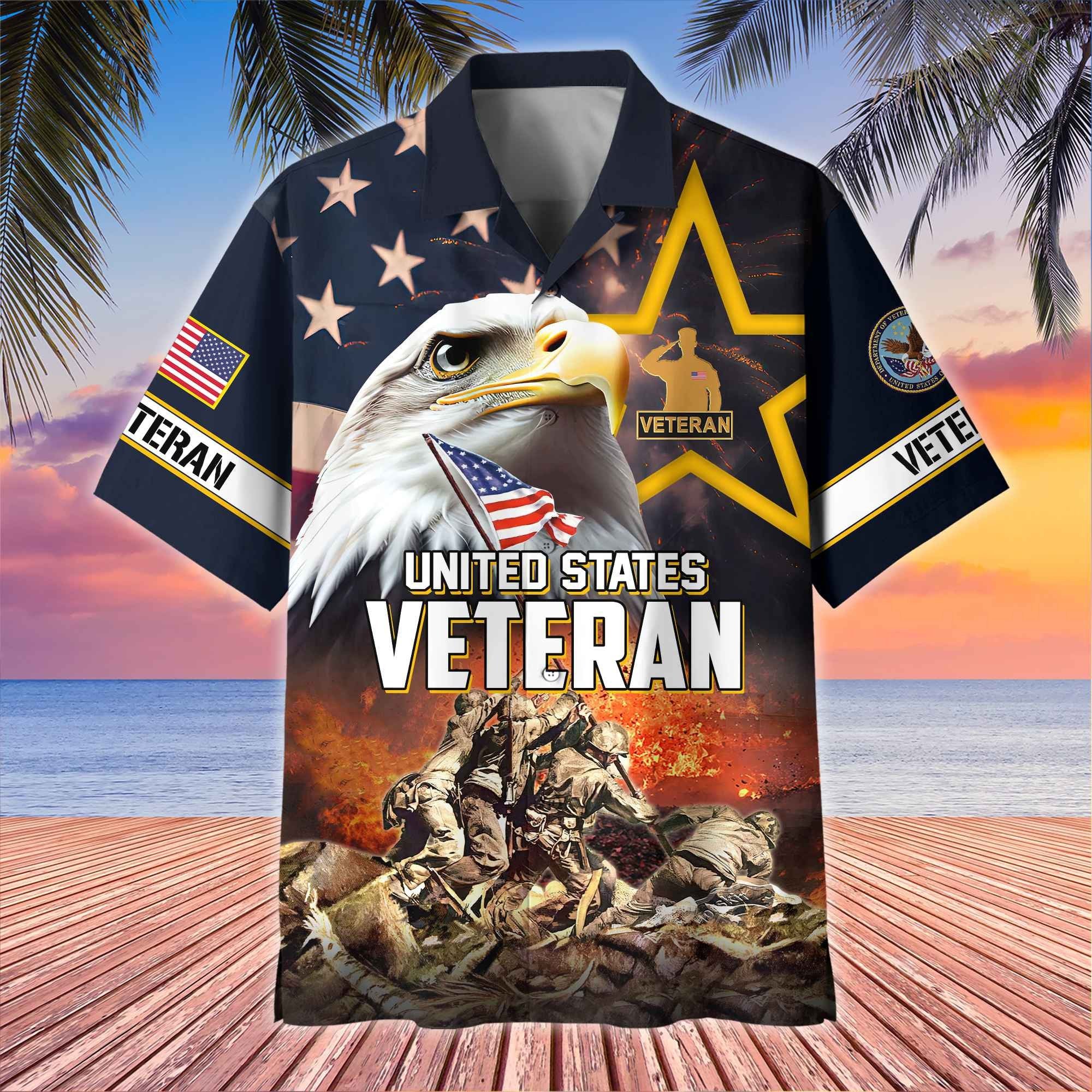 Premium Honoring All Who Served US Veterans Hawaii Shirt, Gifts For Independence Day, Father's Day, Veterans Day, Gifts For Dad, Gifts For Husband Veteran BPVC180701