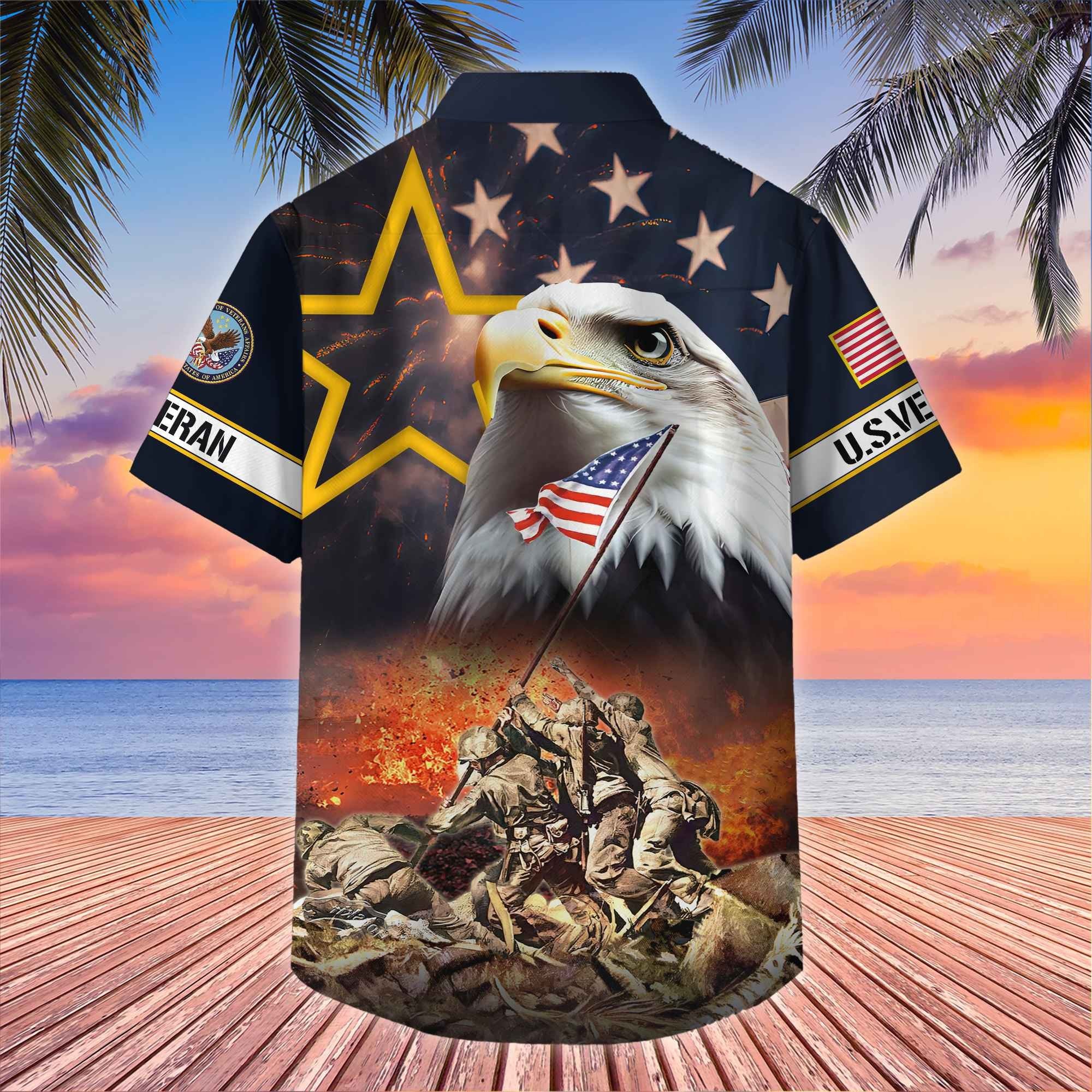 Premium Honoring All Who Served US Veterans Hawaii Shirt, Gifts For Independence Day, Father's Day, Veterans Day, Gifts For Dad, Gifts For Husband Veteran BPVC180701
