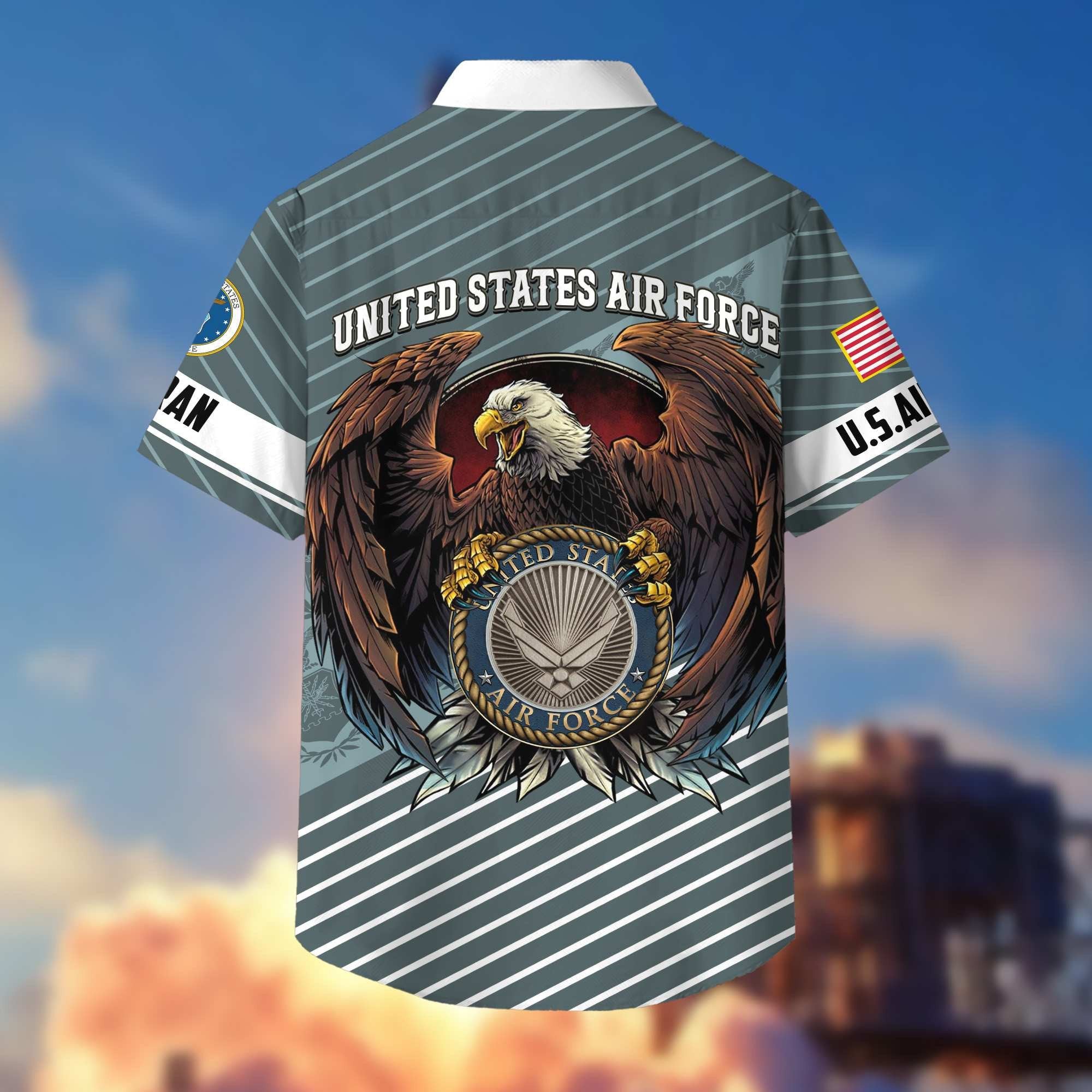 Premium US Veterans Hawaiian Shirt With Pocket, Gifts For Independence Day, Father's Day, Veterans Day, Gifts For Dad, Gifts For Husband Veteran BPVC250702