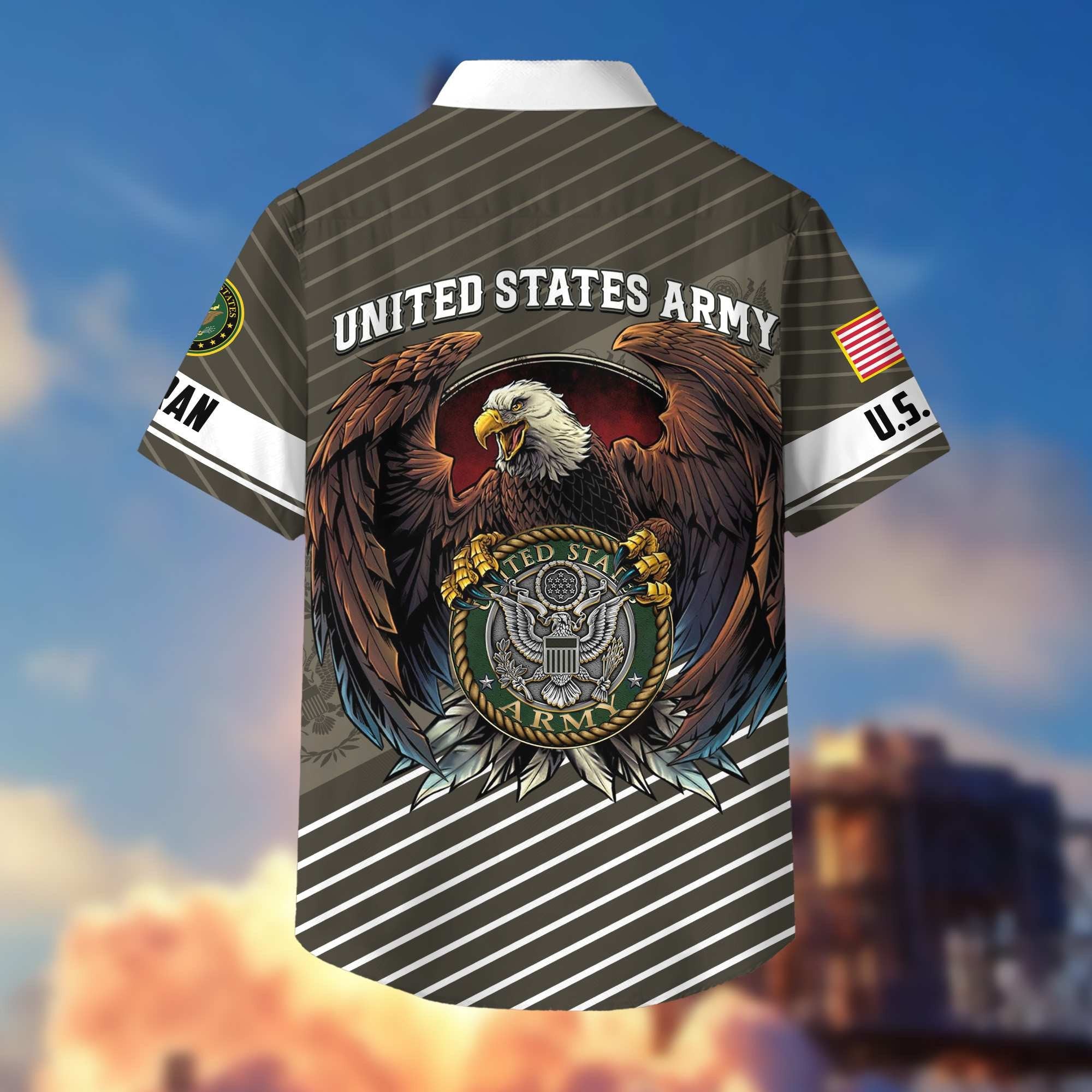 Premium US Veterans Hawaiian Shirt With Pocket, Gifts For Independence Day, Father's Day, Veterans Day, Gifts For Dad, Gifts For Husband Veteran BPVC250702