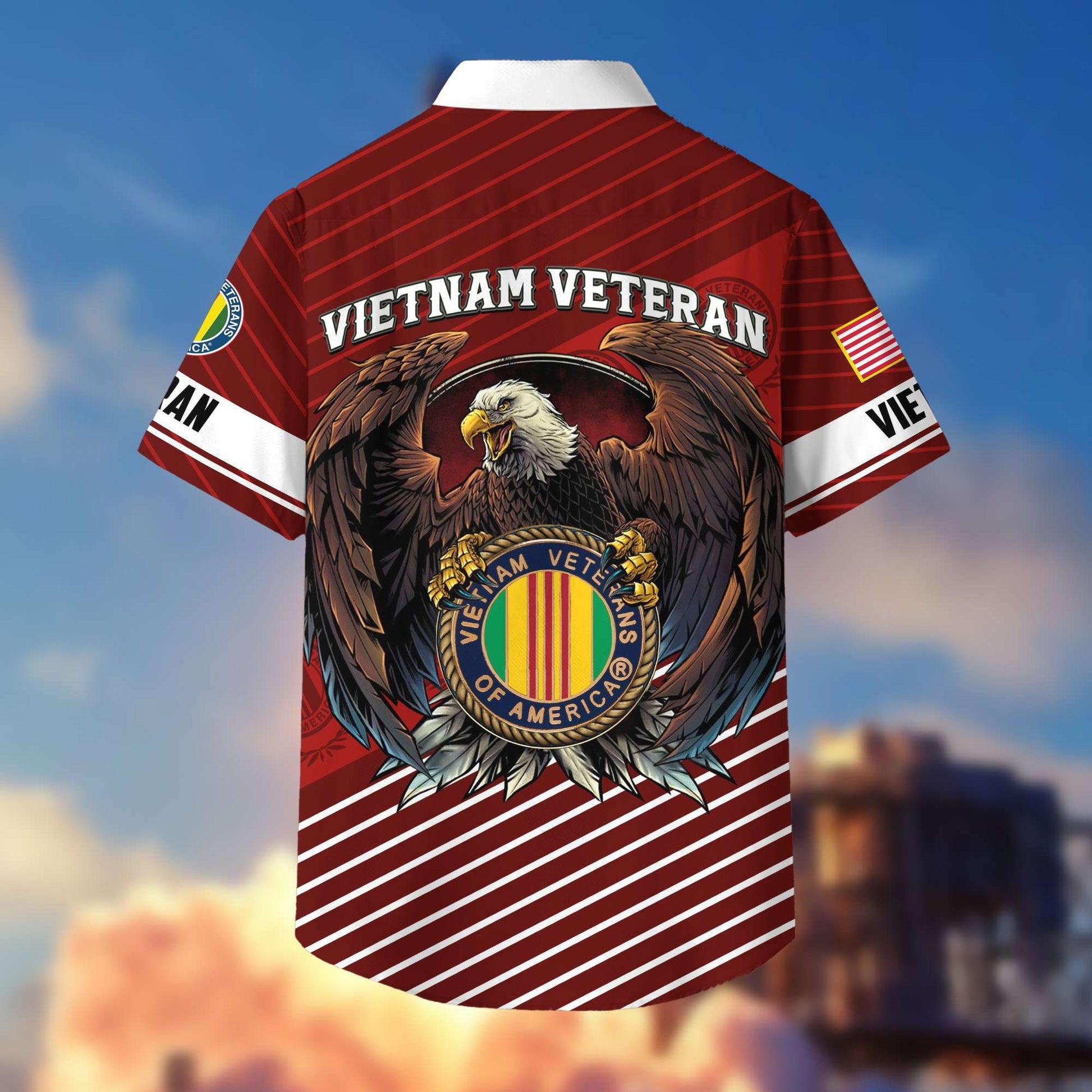 Premium US Veterans Hawaiian Shirt With Pocket, Gifts For Independence Day, Father's Day, Veterans Day, Gifts For Dad, Gifts For Husband Veteran BPVC250702