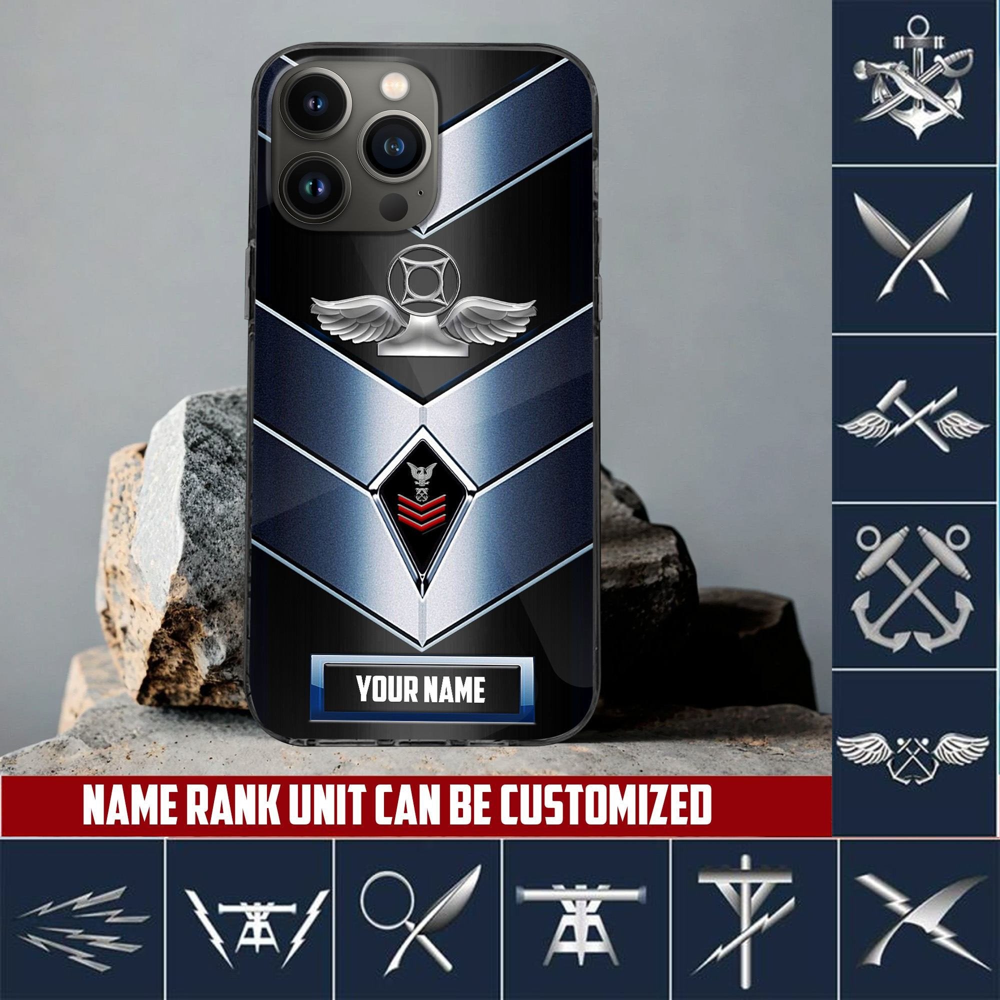 US Navy Phone Case, Gifts For US Navy Veteran, Gifts For Veterans Day, Father's Day VPVC500102