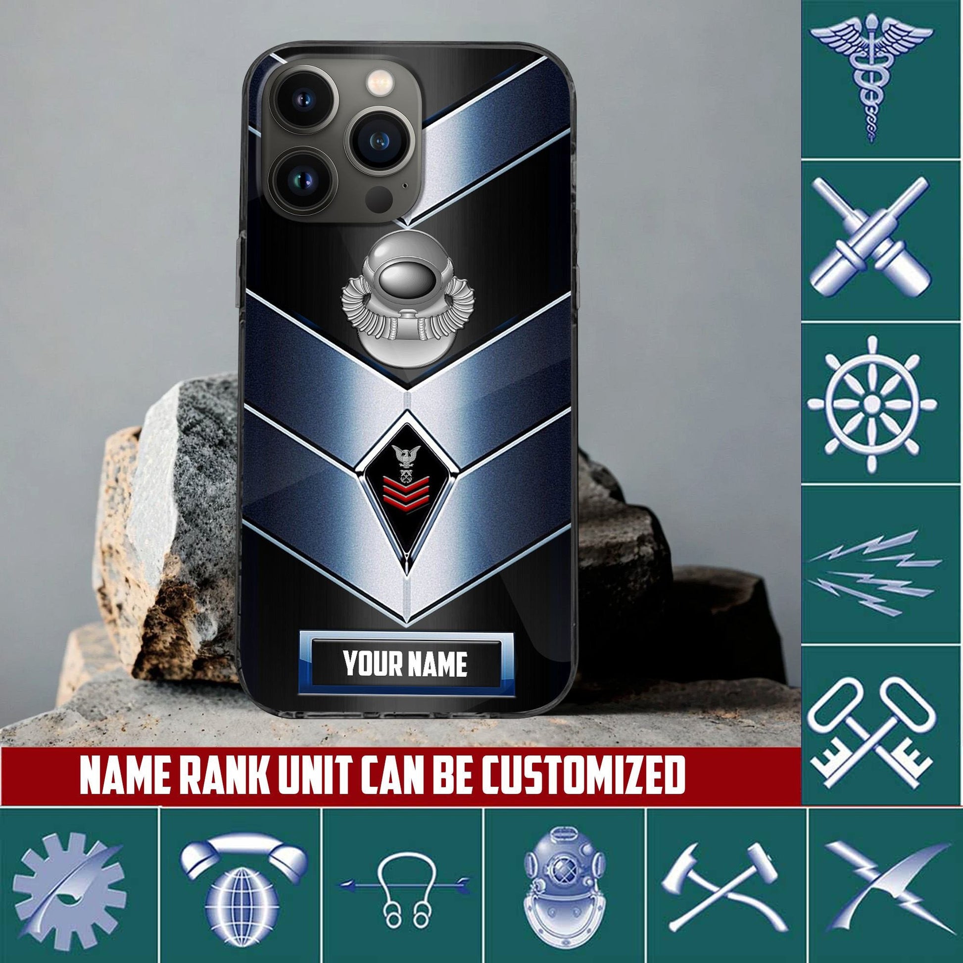 USCG Phone Case, Gifts For US Coast Guard Veteran, Gifts For Veterans Day, Father's Day VPVC500105