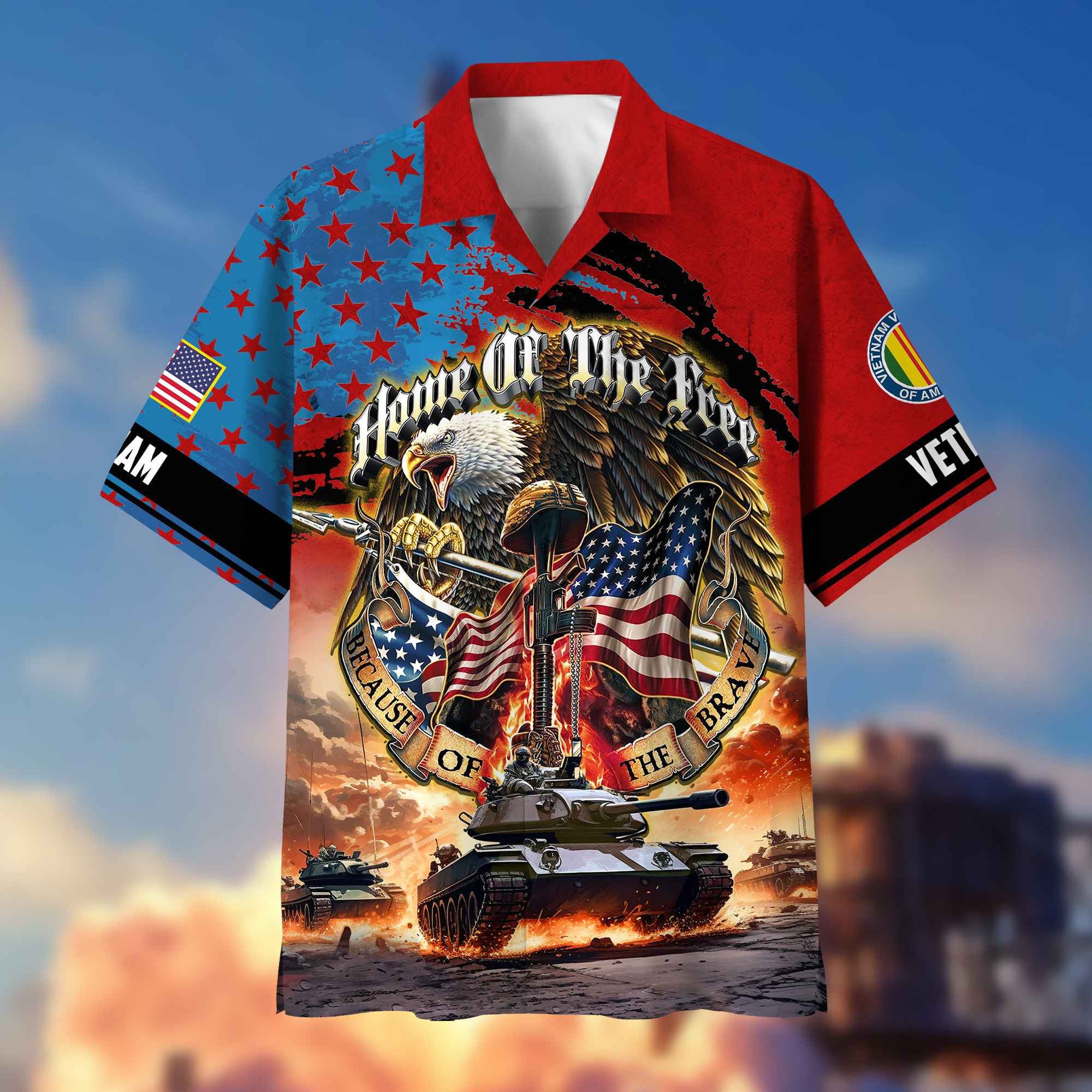 Vietnam Veteran Hawaiian Shirt With Pocket, Gifts For Dad, For Husband, Gifts For Vietnam Veteran VPVC402906