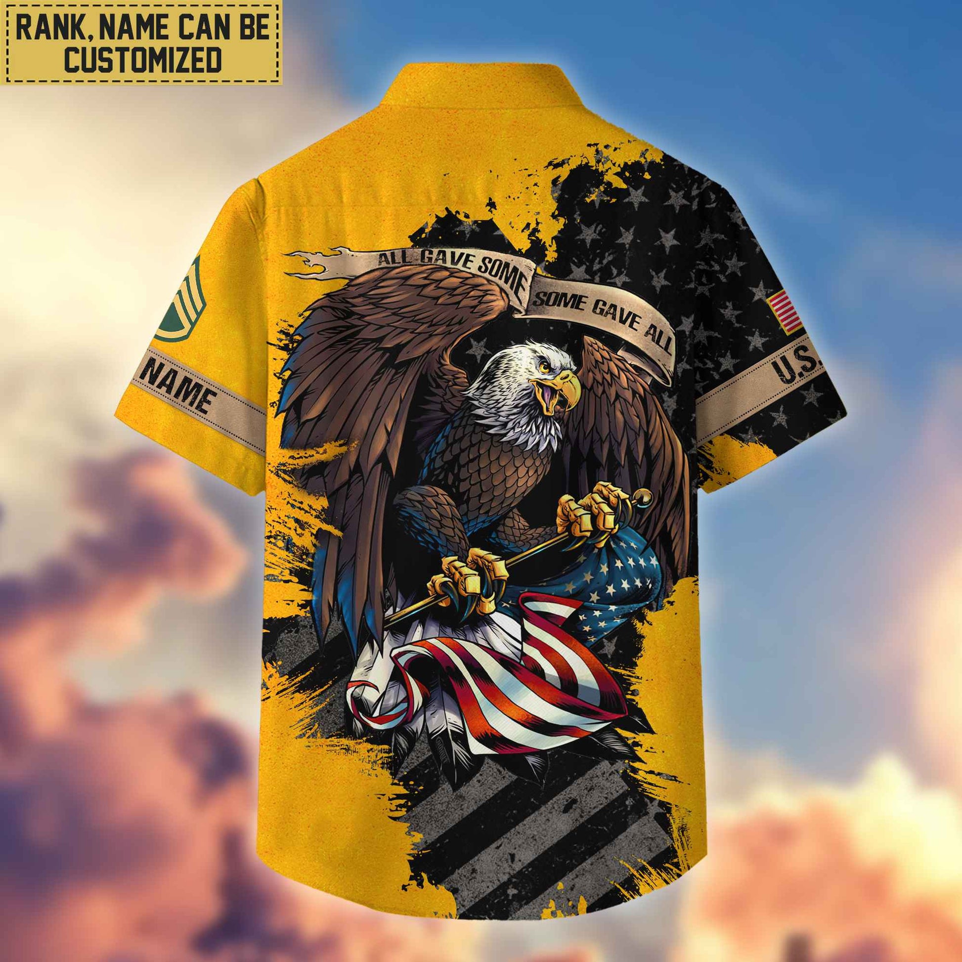 Premium Custom Name, Rank US Army Veteran Hawaiian Shirt With Pocket, Gifts For Veterans Day, Father's Day, Gifts For US Army Veteran VPVC402701