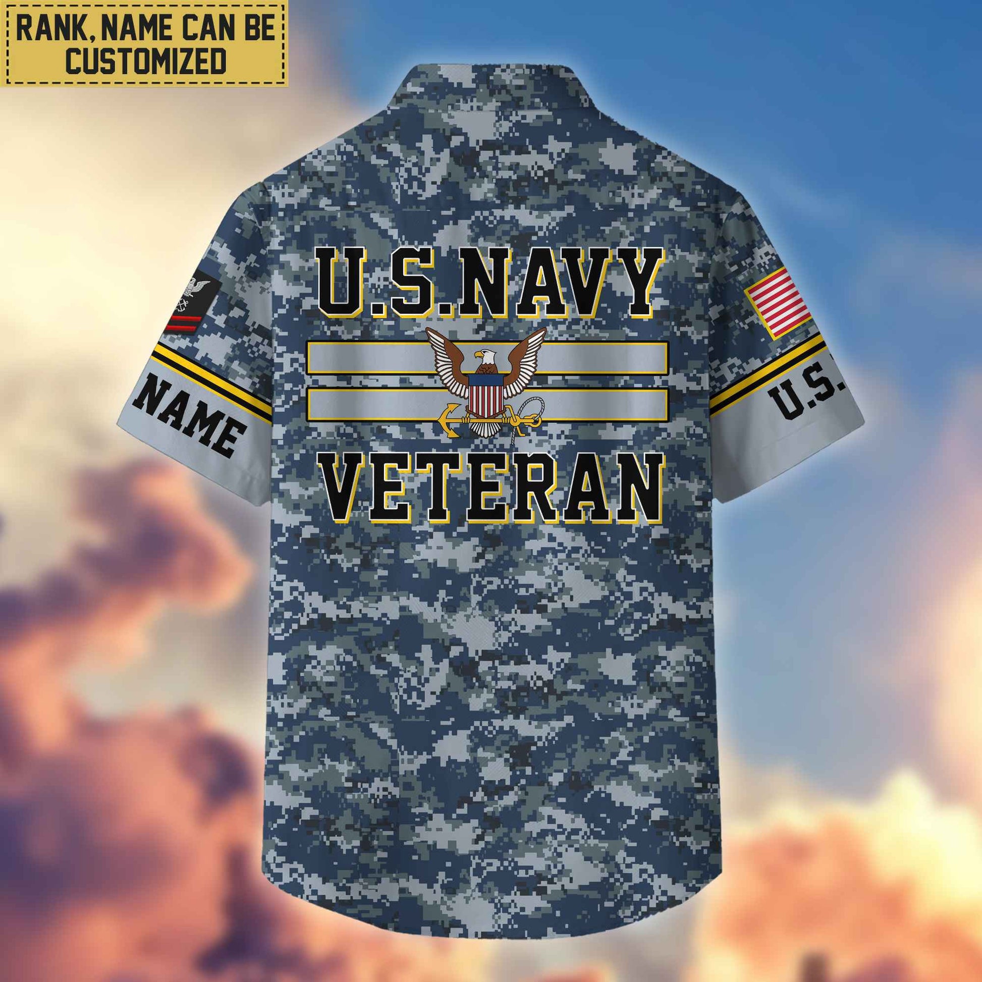 US Navy Hawaiian Shirt With Pocket, Gifts For Dad, For Husband, Gifts For Navy Veteran VPVC403602
