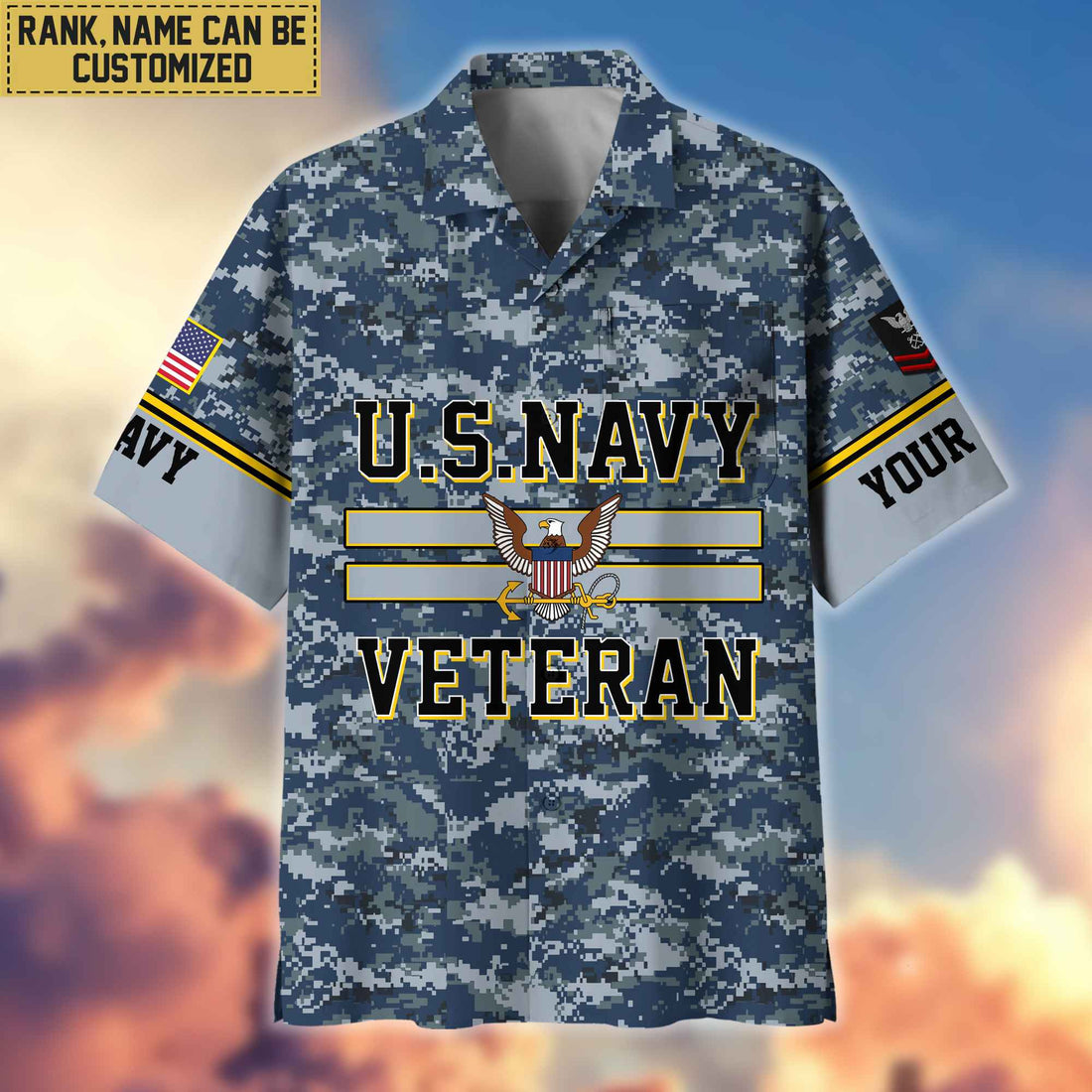 US Navy Hawaiian Shirt With Pocket, Gifts For Dad, For Husband, Gifts For Navy Veteran VPVC403602