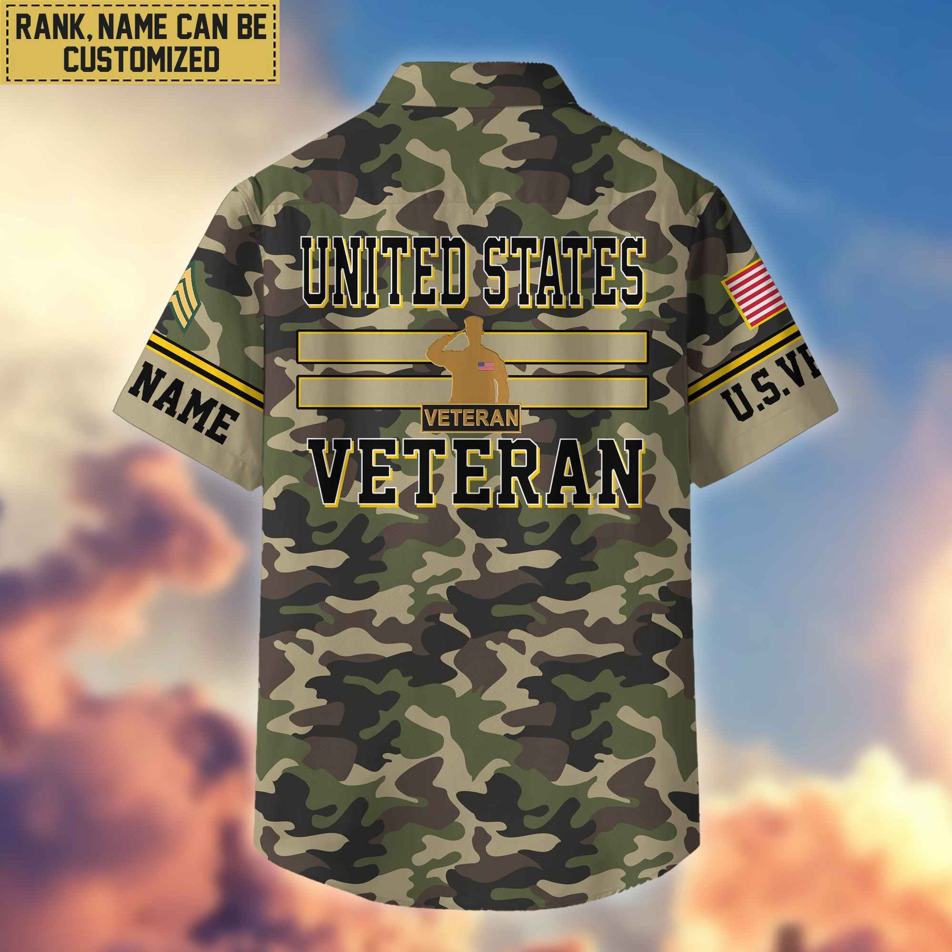 US Veteran Hawaiian Shirt With Pocket, Gifts For Dad, For Husband, Gifts For US Veteran VPVC403607