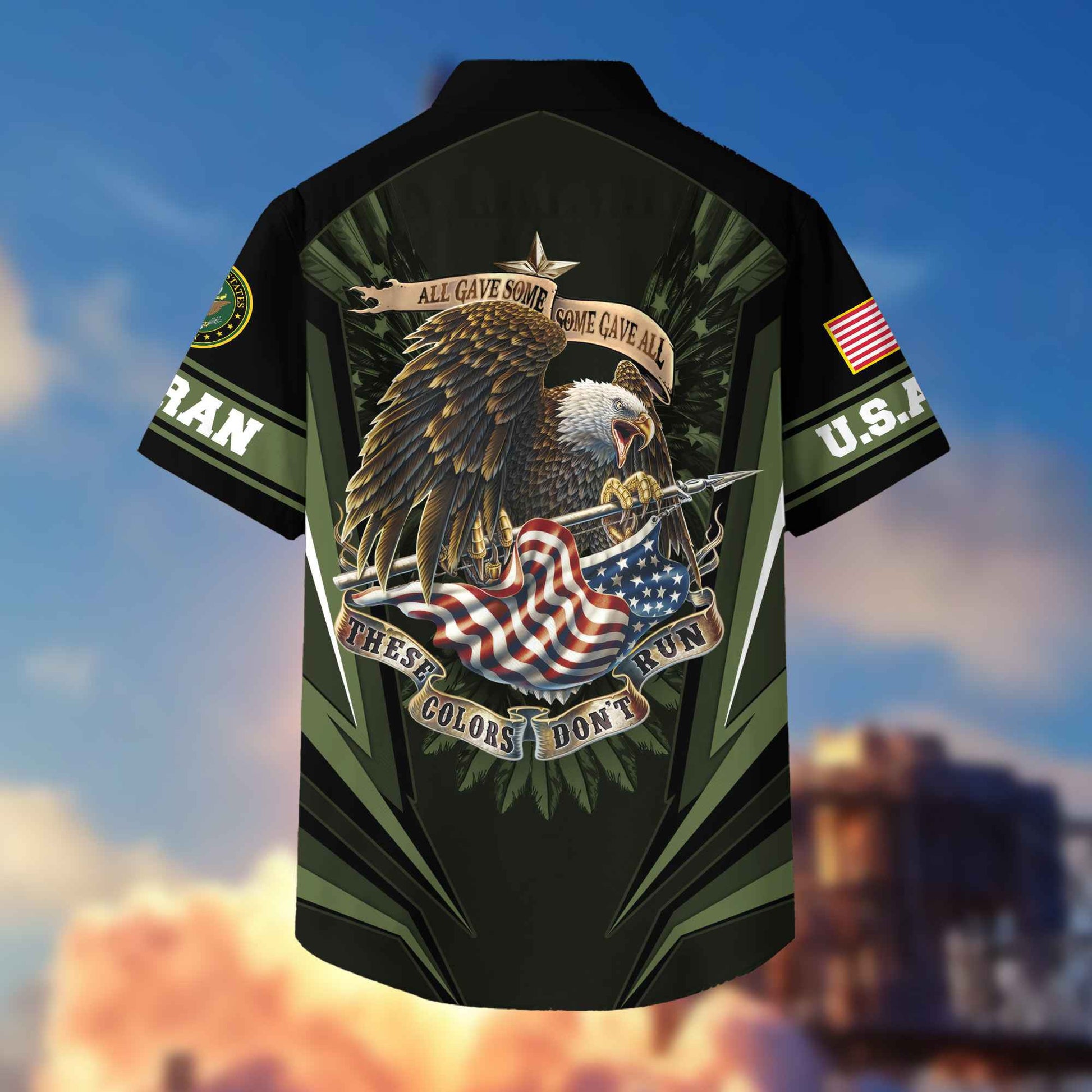 US Army Hawaiian Shirt With Pocket Gifts For US Army Veteran, Gifts For Veterans Day, Father's Day VPVC403001