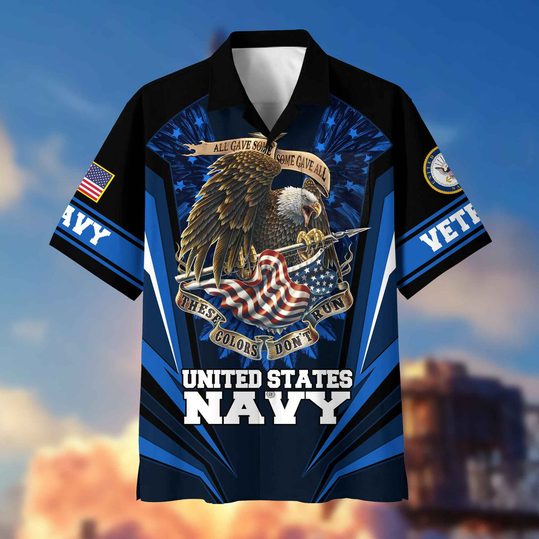 US Navy Hawaiian Shirt With Pocket Gifts For US Navy Veteran, Gifts For Veterans Day, Father's Day VPVC403002