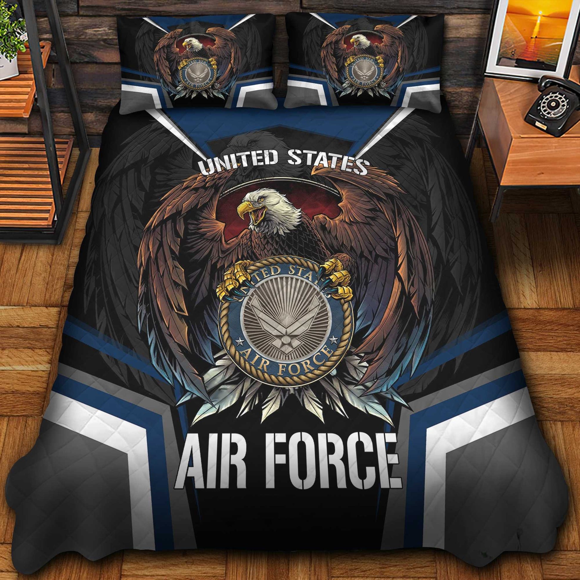 Premium Eagle US Veterans Bedding Set, Gifts For Independence Day, Father's Day, Veterans Day, Gifts For Dad, Gifts For Husband Veteran BPVC290702