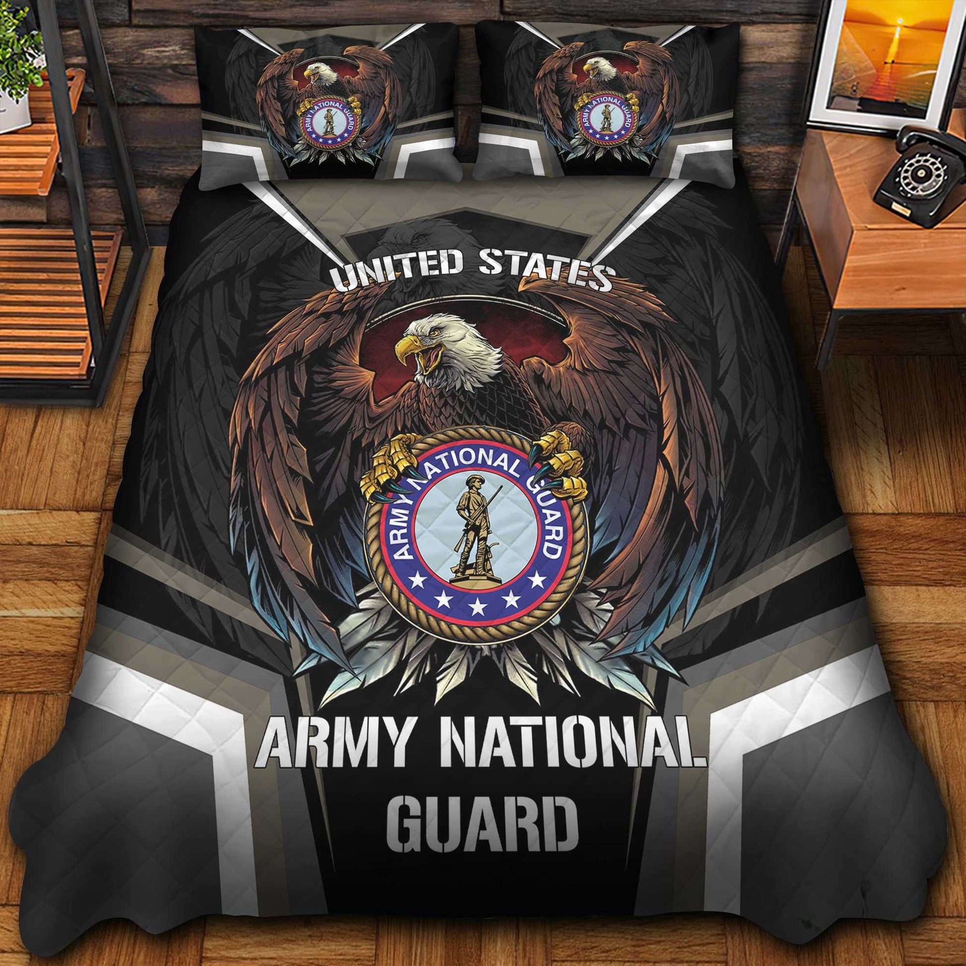 Premium Eagle US Veterans Bedding Set, Gifts For Independence Day, Father's Day, Veterans Day, Gifts For Dad, Gifts For Husband Veteran BPVC290702