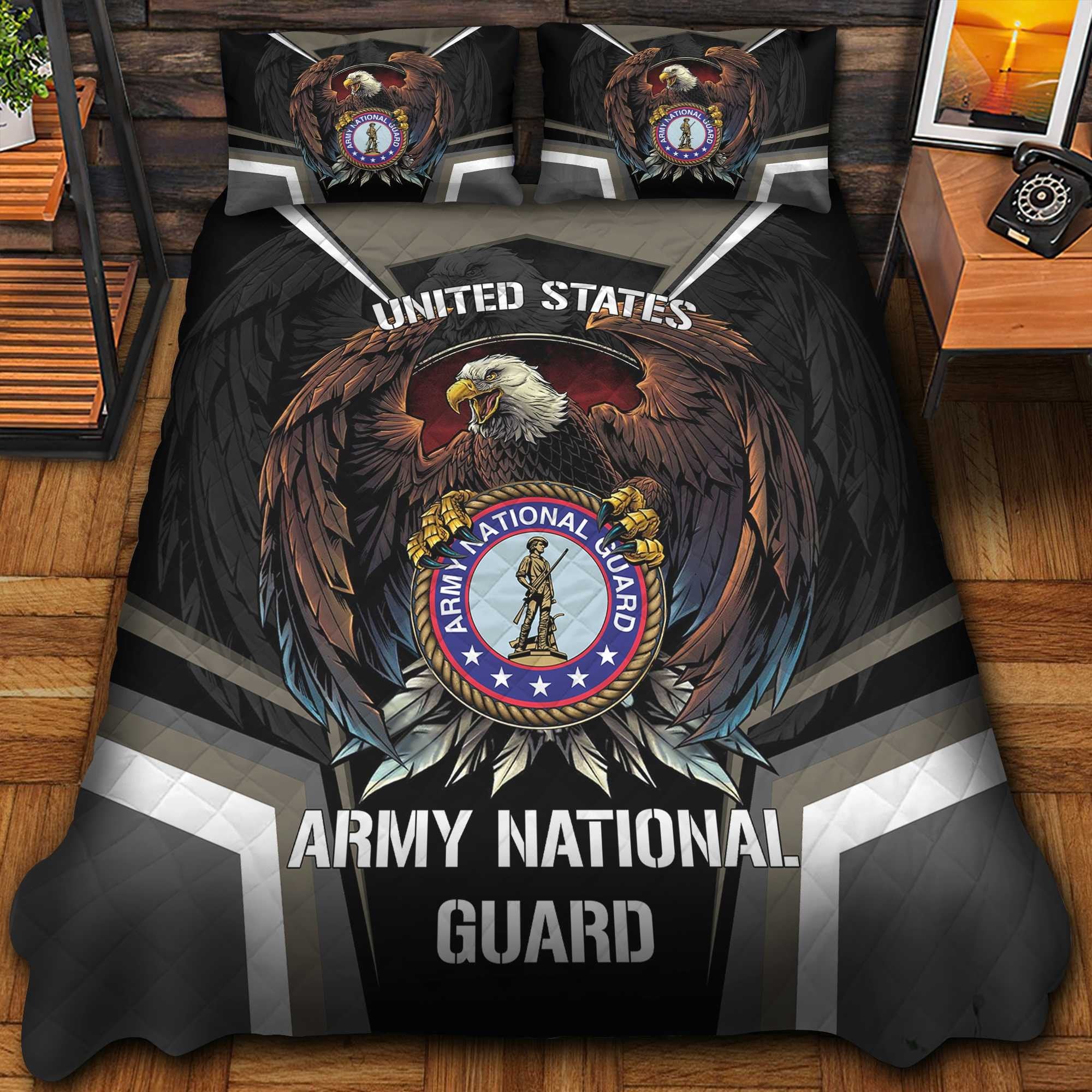 Premium Eagle US Veterans Bedding Set, Gifts For Independence Day, Father's Day, Veterans Day, Gifts For Dad, Gifts For Husband Veteran BPVC290702