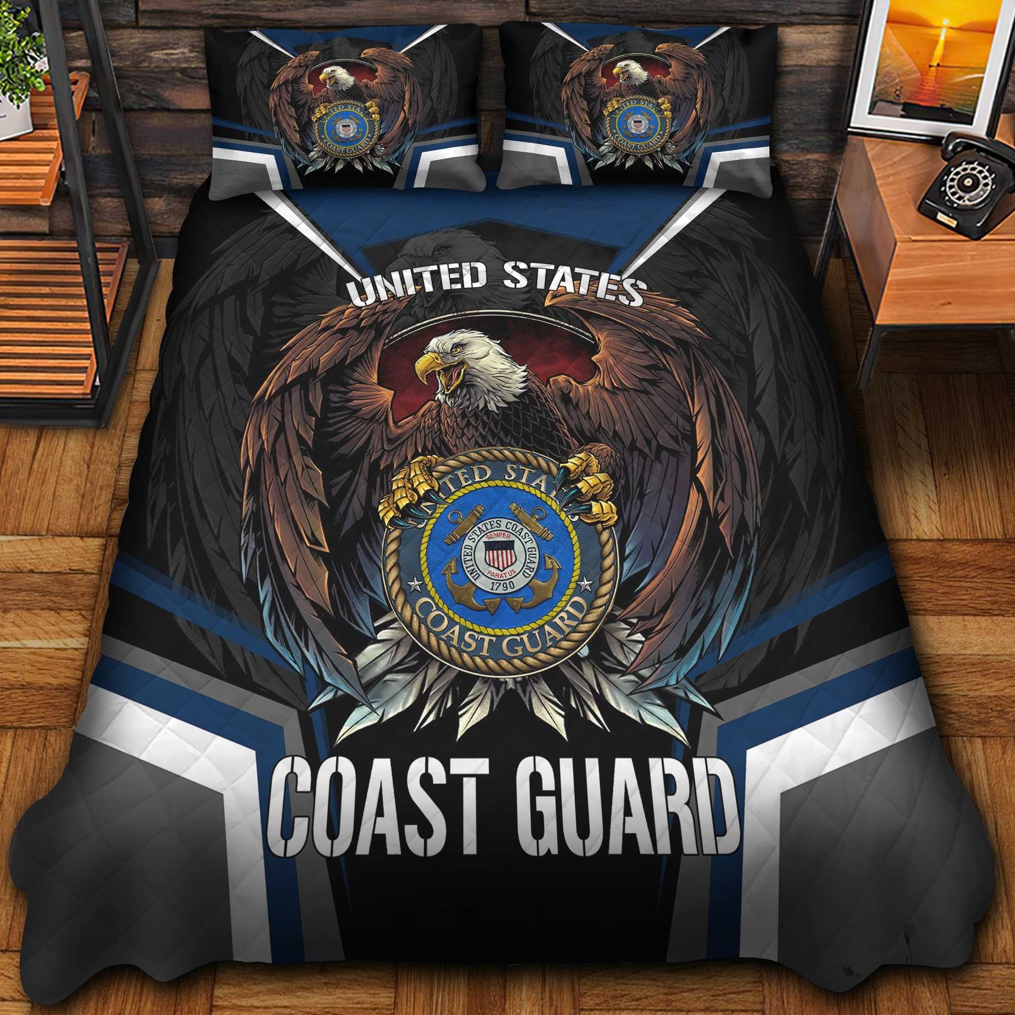 Premium Eagle US Veterans Bedding Set, Gifts For Independence Day, Father's Day, Veterans Day, Gifts For Dad, Gifts For Husband Veteran BPVC290702