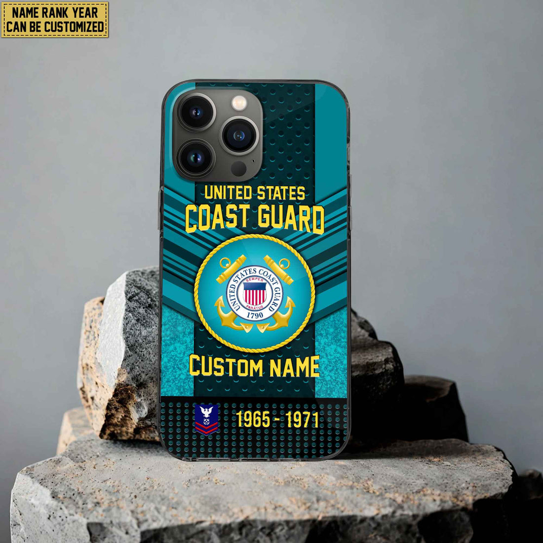 Premium Custom Name, Rank USCG Veteran Phone Case, Gifts For Veterans Day, Father's Day, Gifts For Coast Guard Veteran VPVC500805