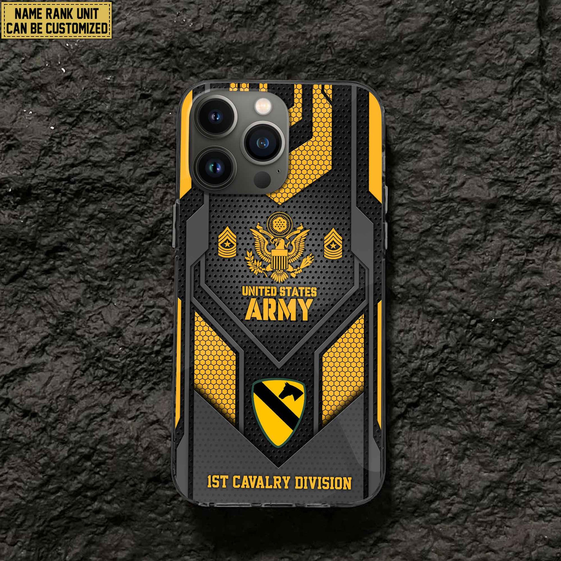 Premium Custom Name, Rank US Army Veteran Phone Case, Gifts For Army Veteran VPVC500201