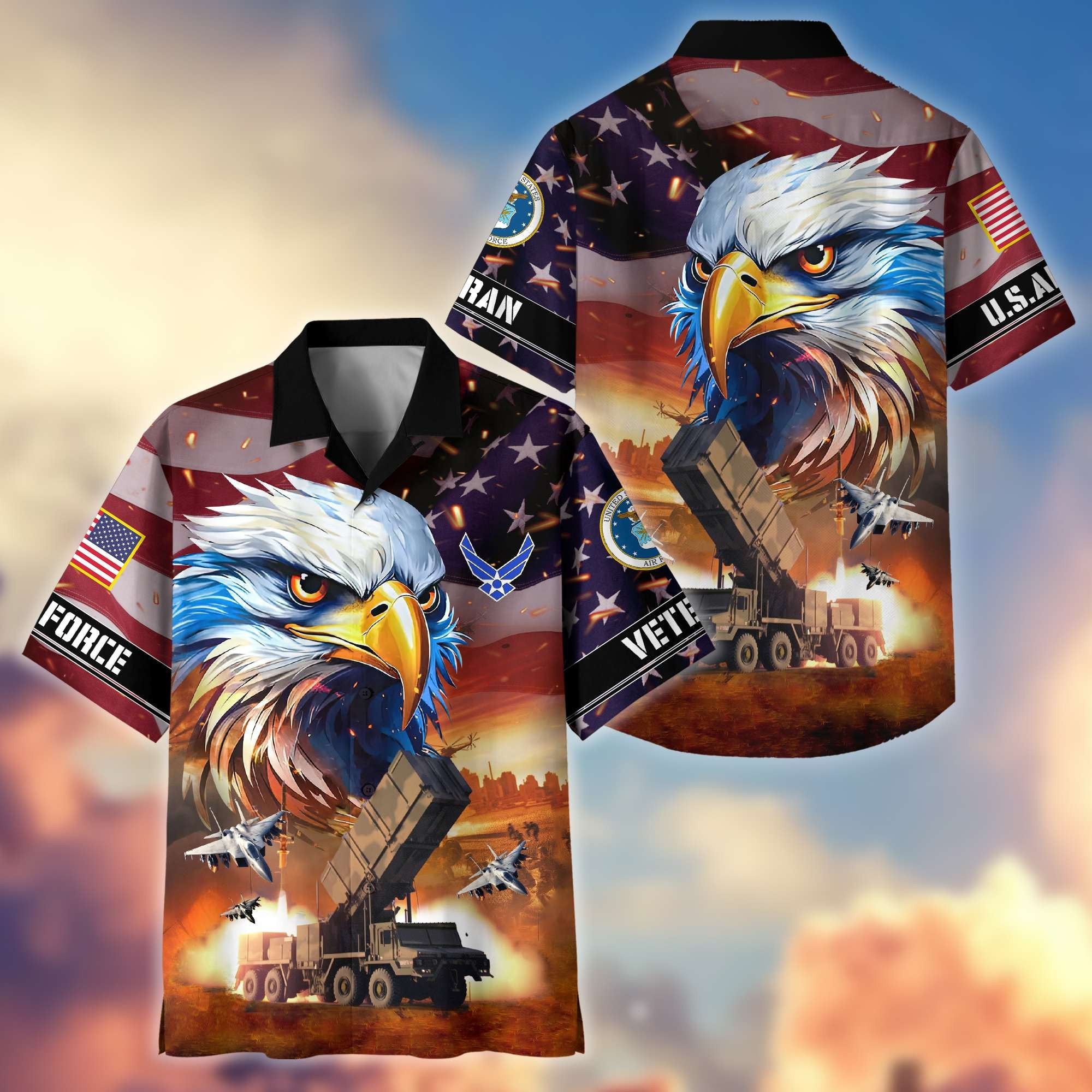 Premium Honoring All Who Served US Veterans Hawaiian Shirt BPVC310701