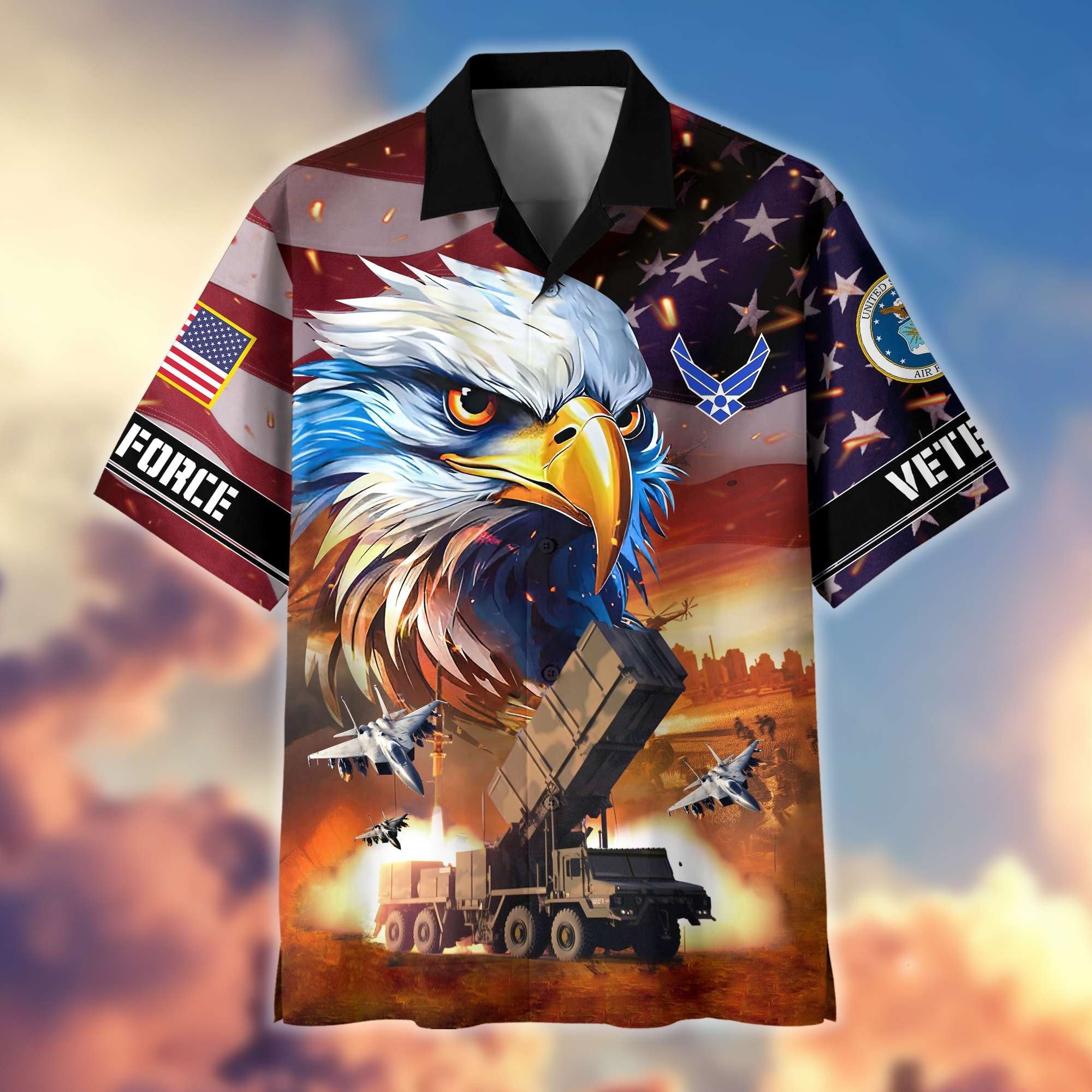 Premium Honoring All Who Served US Veterans Hawaiian Shirt BPVC310701