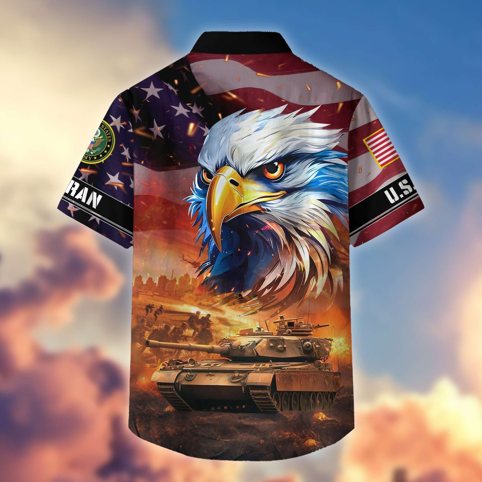 Premium Honoring All Who Served US Veterans Hawaiian Shirt BPVC310701