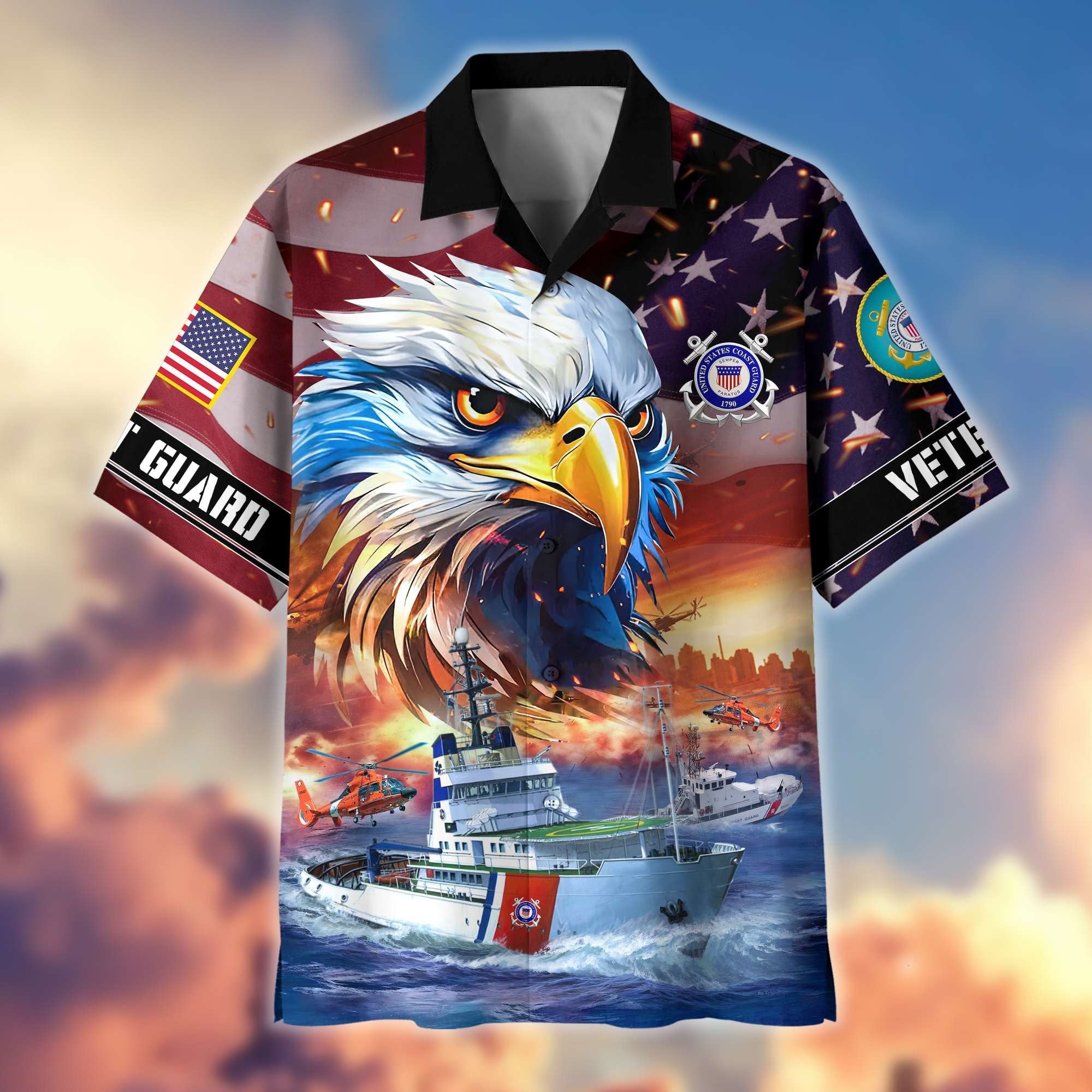 Premium Honoring All Who Served US Veterans Hawaiian Shirt BPVC310701