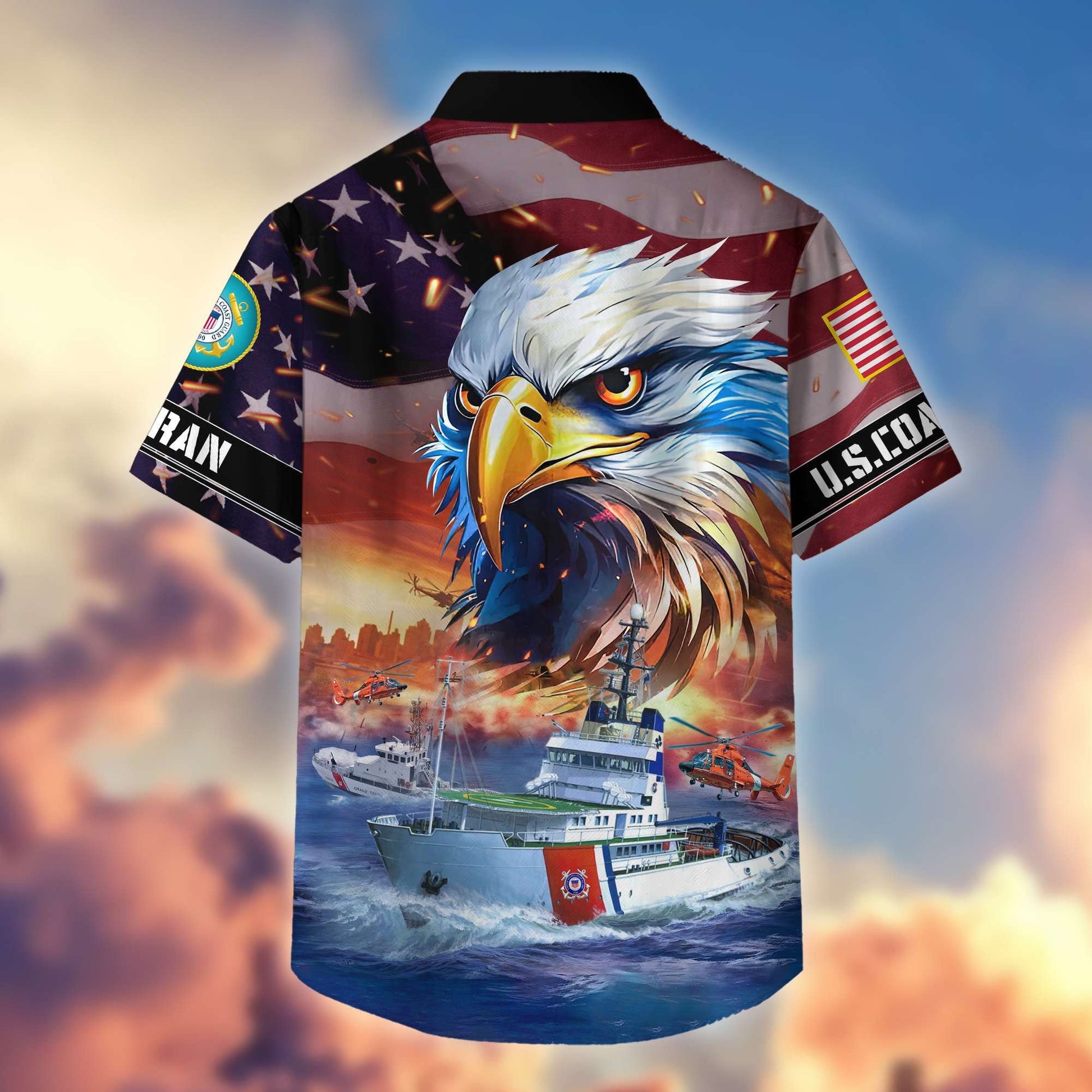 Premium Honoring All Who Served US Veterans Hawaiian Shirt BPVC310701