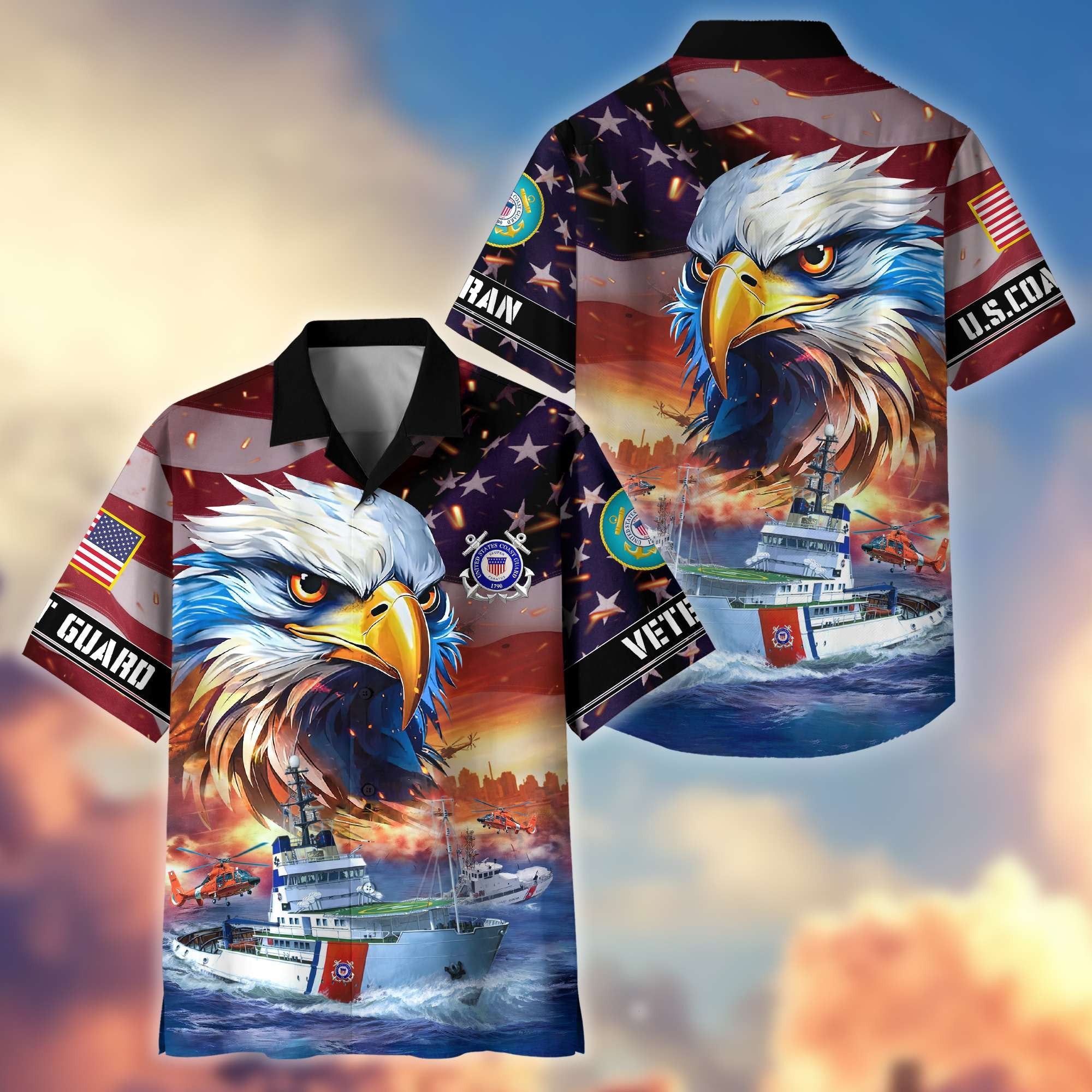 Premium Honoring All Who Served US Veterans Hawaiian Shirt BPVC310701