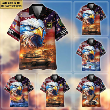 Premium Honoring All Who Served US Veterans Hawaiian Shirt BPVC310701