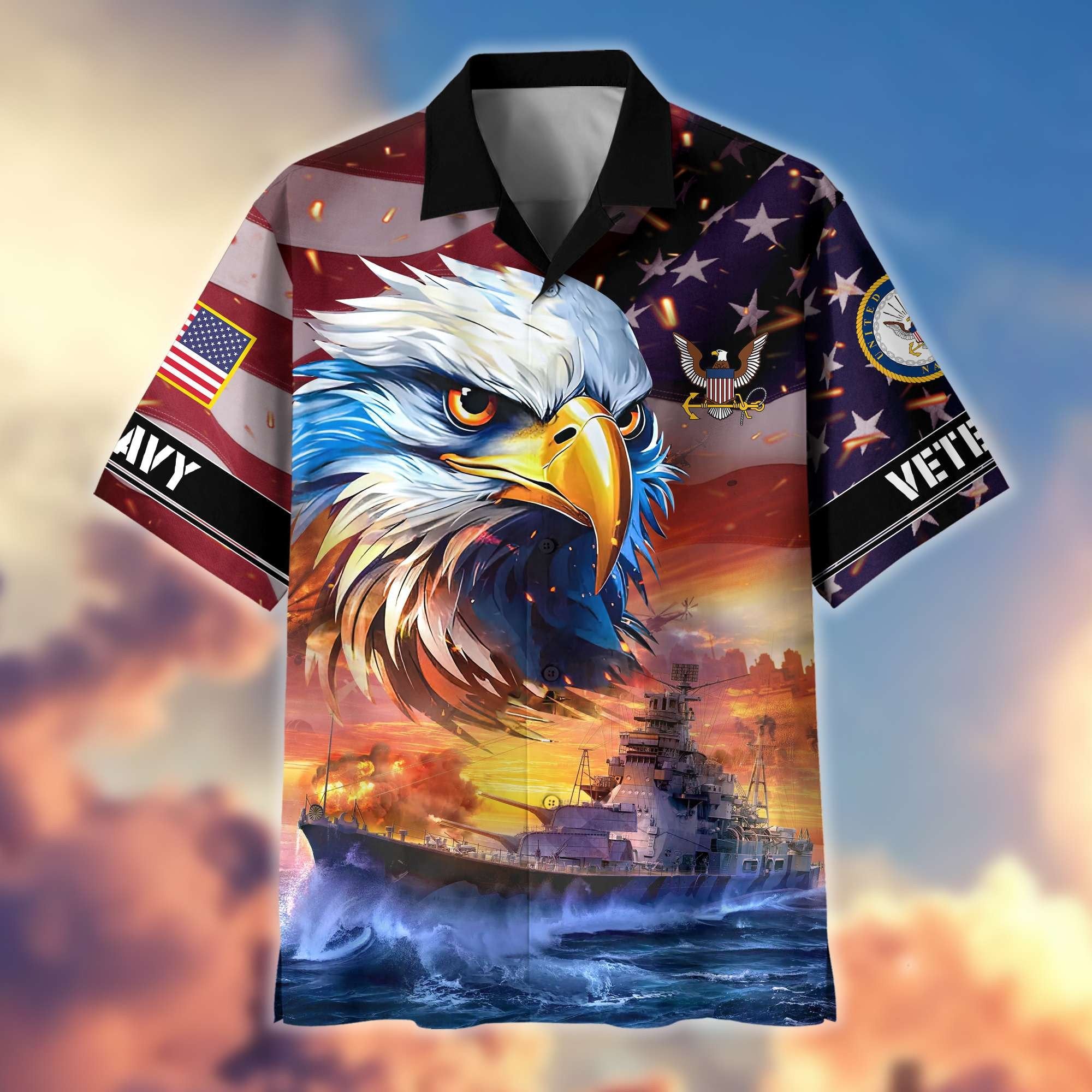 Premium Honoring All Who Served US Veterans Hawaiian Shirt BPVC310701