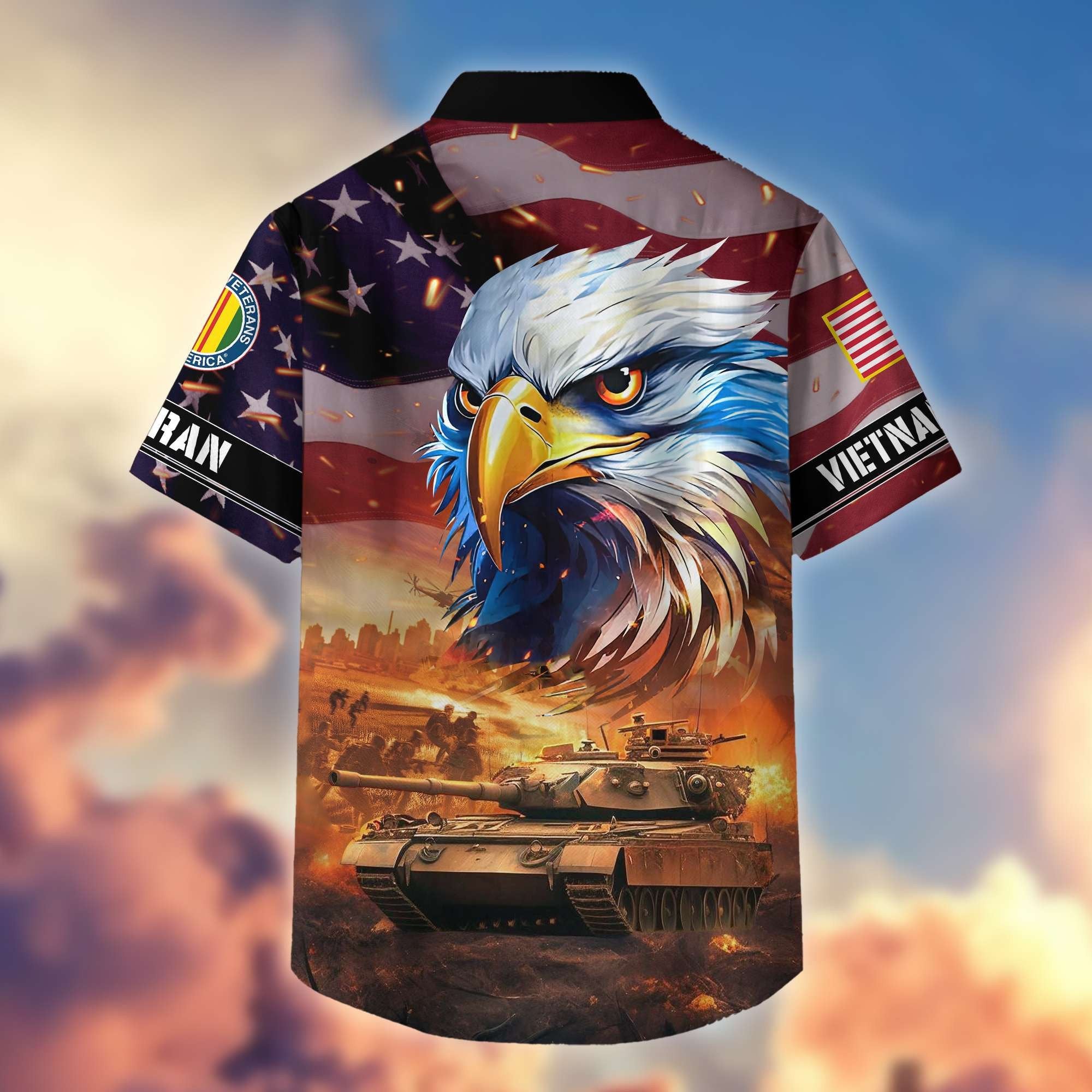 Premium Honoring All Who Served US Veterans Hawaiian Shirt BPVC310701