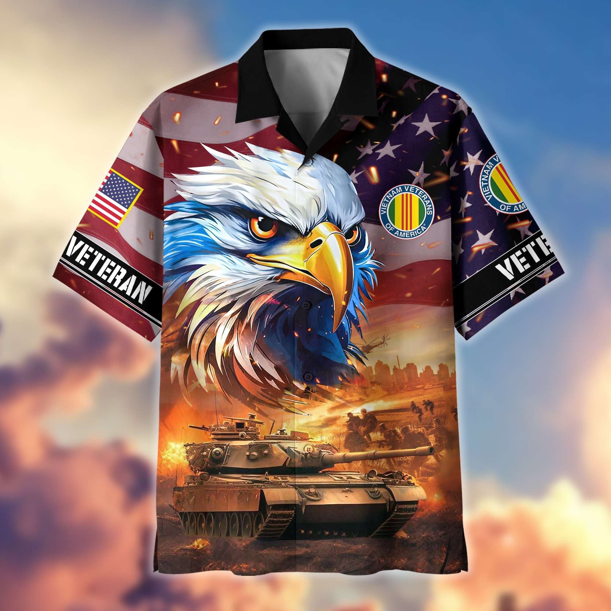 Premium Honoring All Who Served US Veterans Hawaiian Shirt BPVC310701