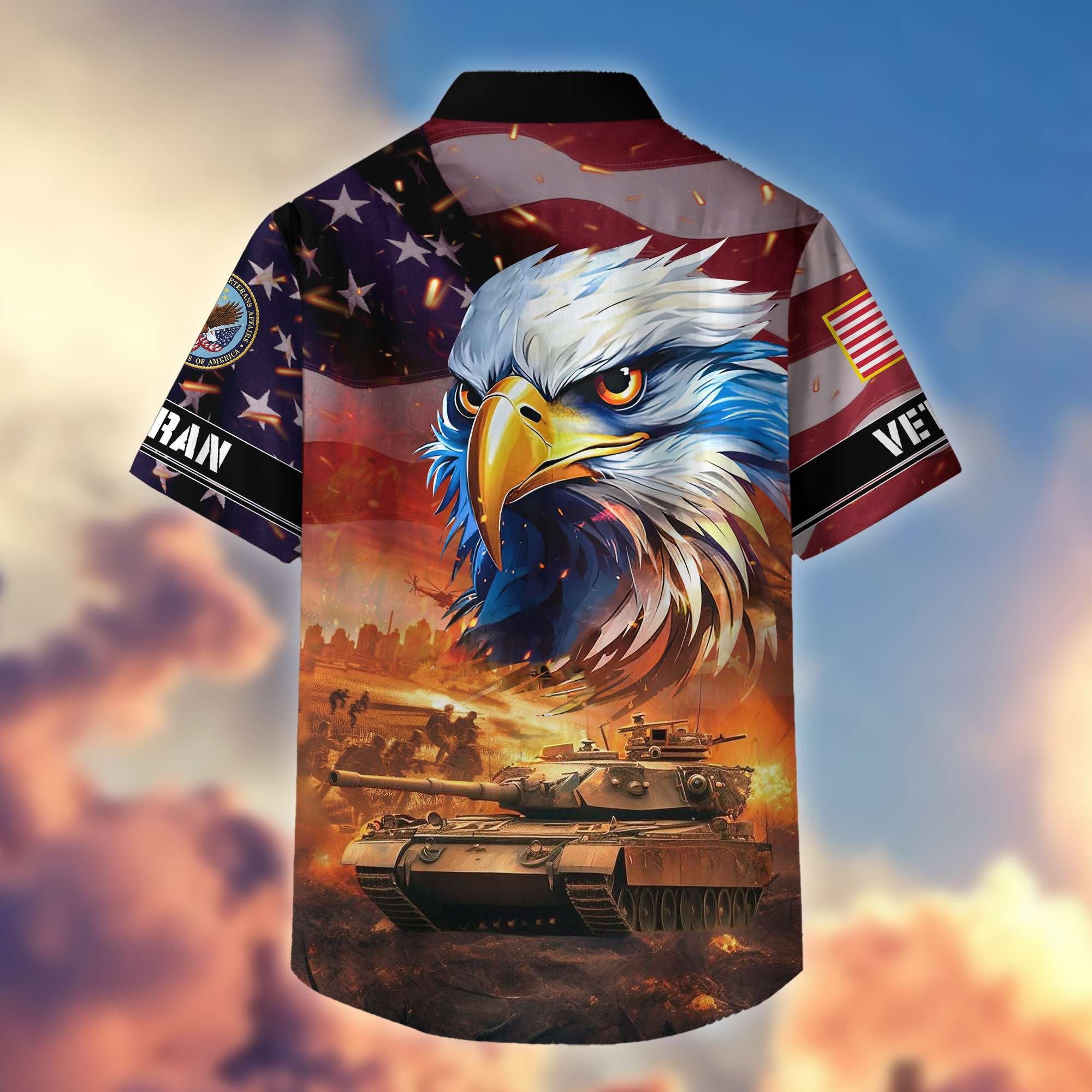Premium Honoring All Who Served US Veterans Hawaiian Shirt BPVC310701