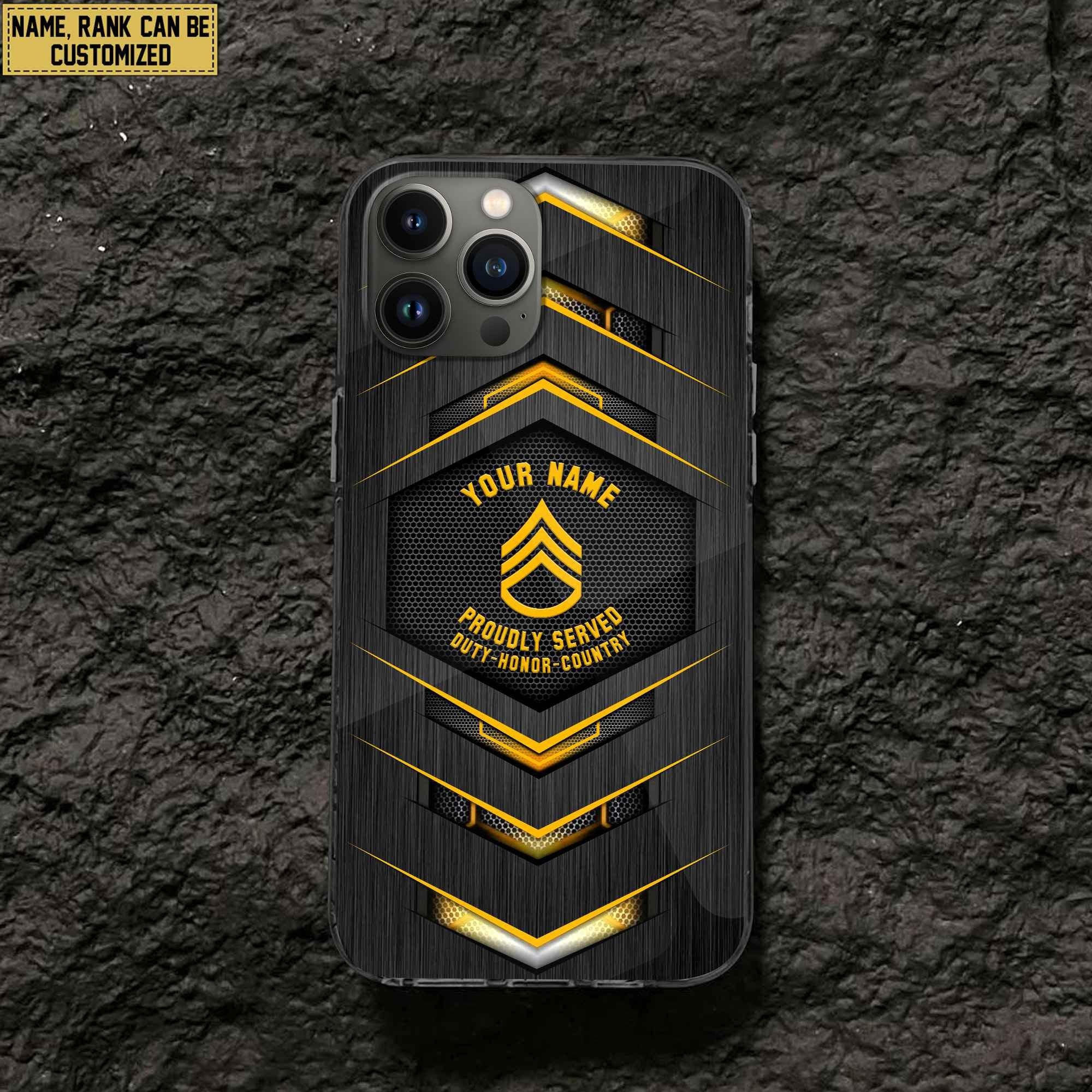 US Army Phone Case, Gifts For US Army Veteran, Gifts For Veterans Day, Father's Day VPVC501001
