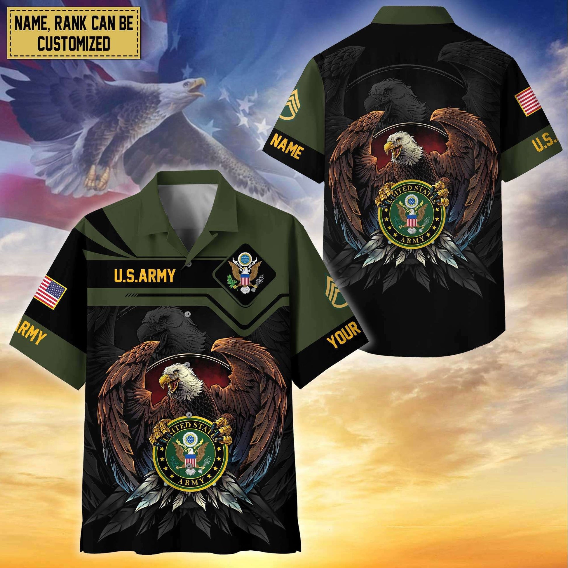 Premium Personalized Proudly Served US Veterans Hawaiian Shirt APHN310712