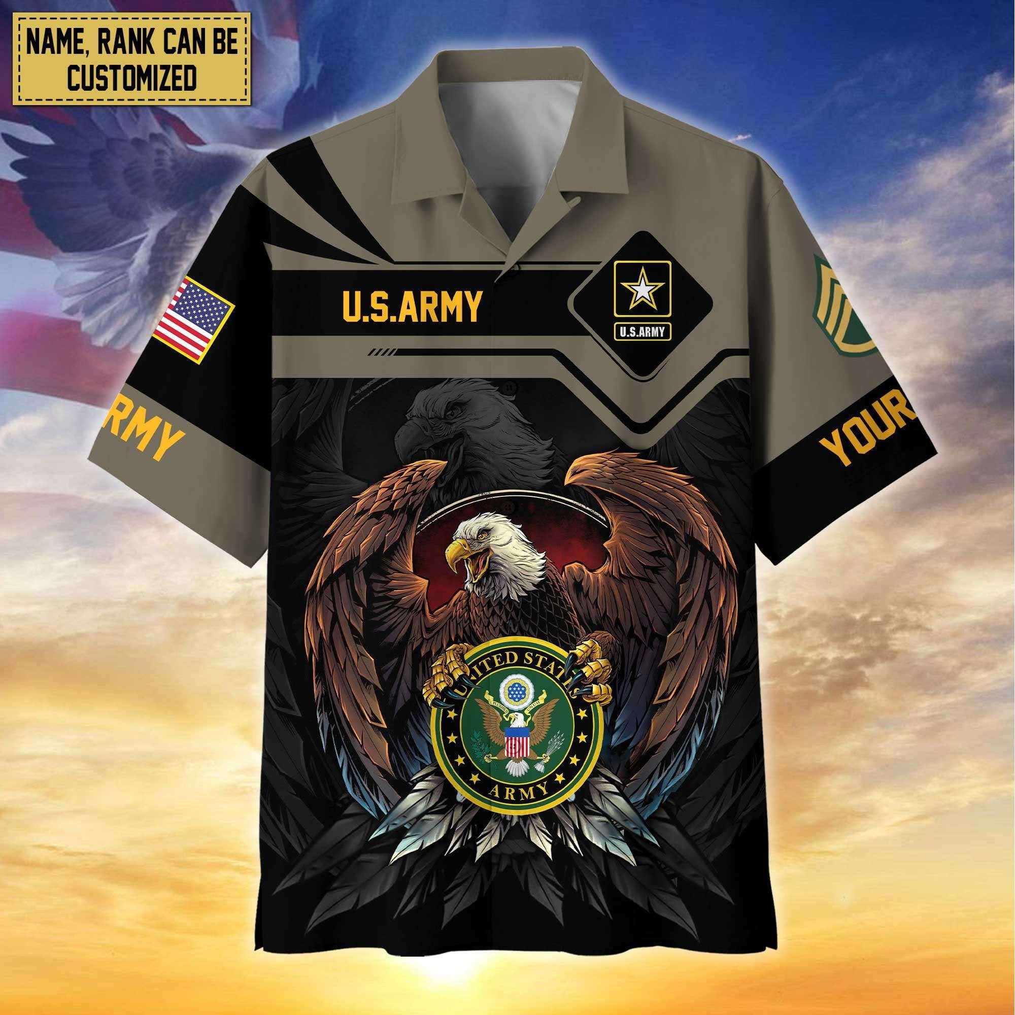 Premium Personalized Proudly Served US Veterans Hawaiian Shirt APHN310712