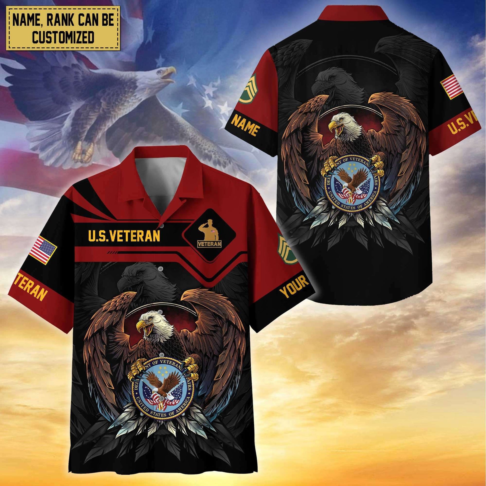 Premium Personalized Proudly Served US Veterans Hawaiian Shirt APHN310712