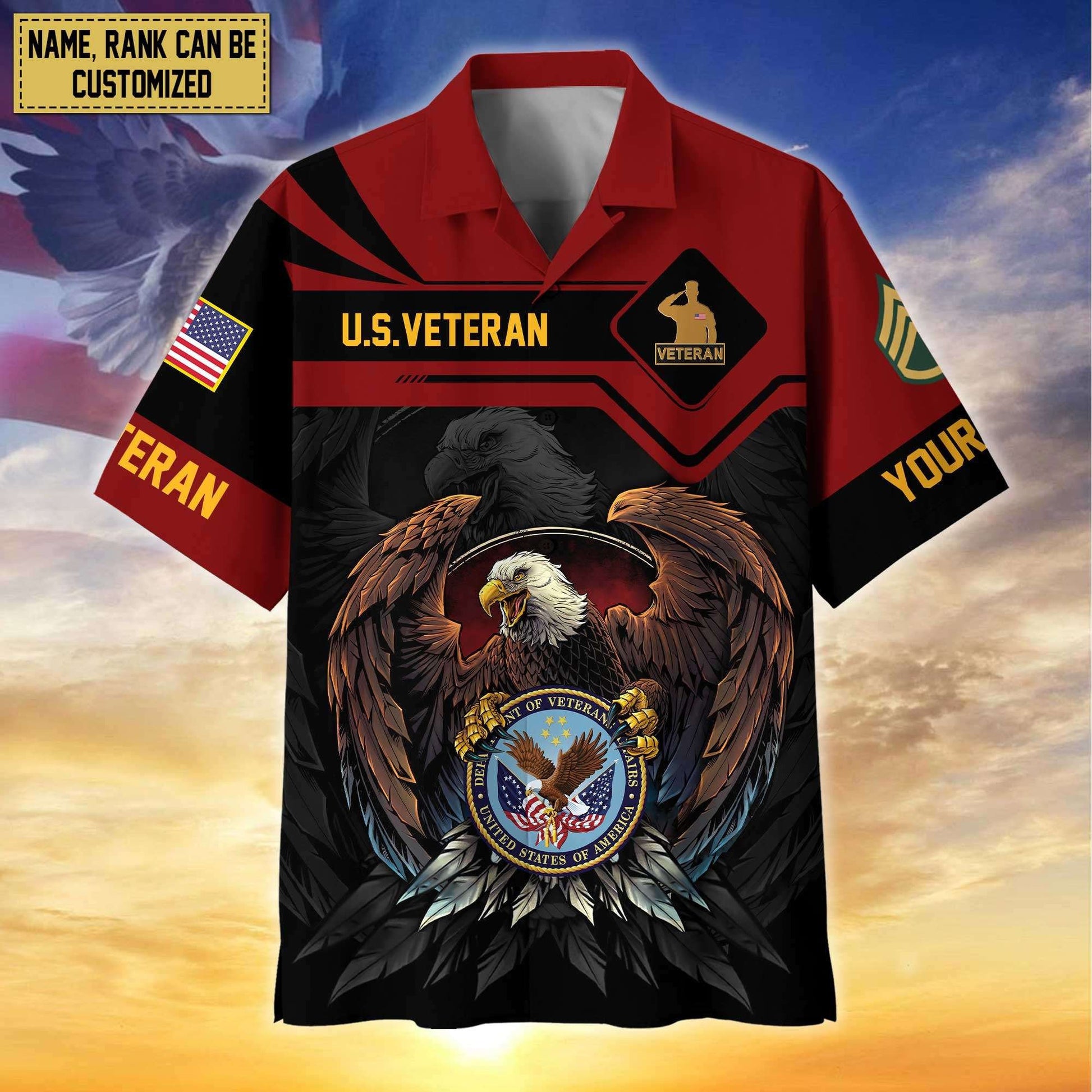 Premium Personalized Proudly Served US Veterans Hawaiian Shirt APHN310712