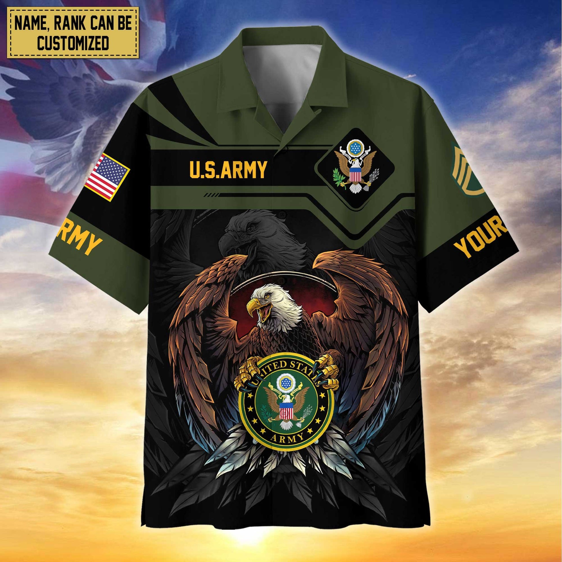Premium Personalized Proudly Served US Veterans Hawaiian Shirt APHN310712