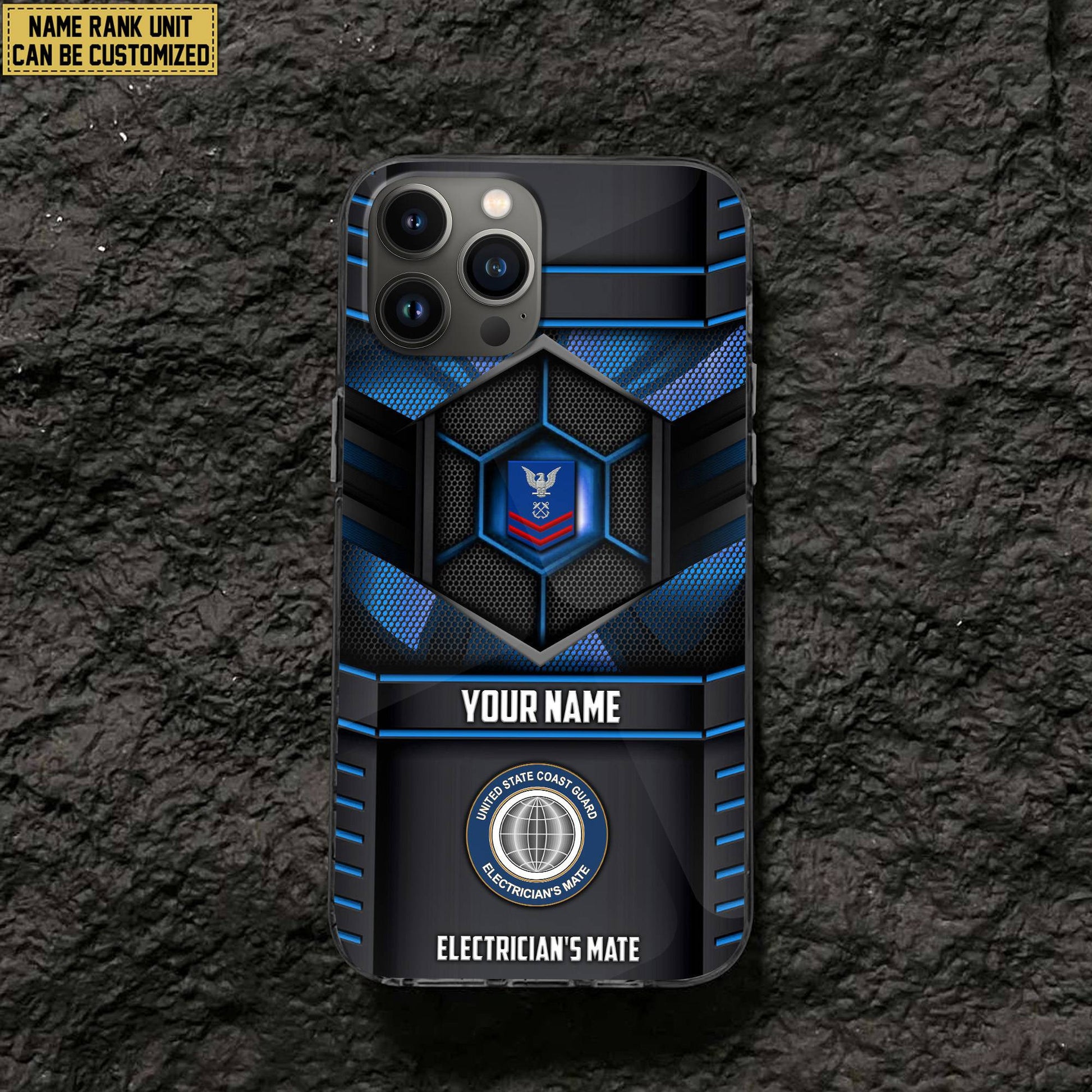 Premium Custom Name, Rank, Unit USCG Veteran Phone Case, Gifts For Dad, For Husband, Gifts For US Coast Guard Veteran VPVC501205