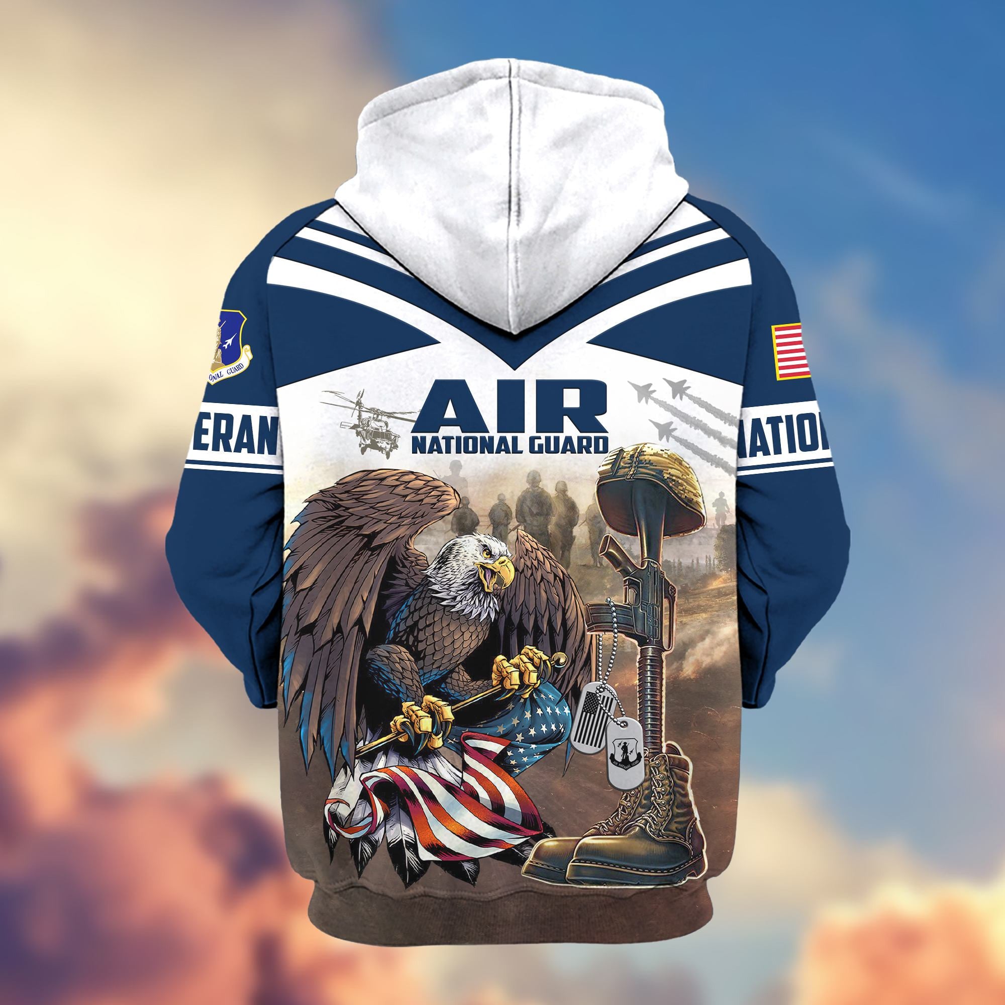 Premium Air National Guard Veteran Zip Hoodie VPVC602505