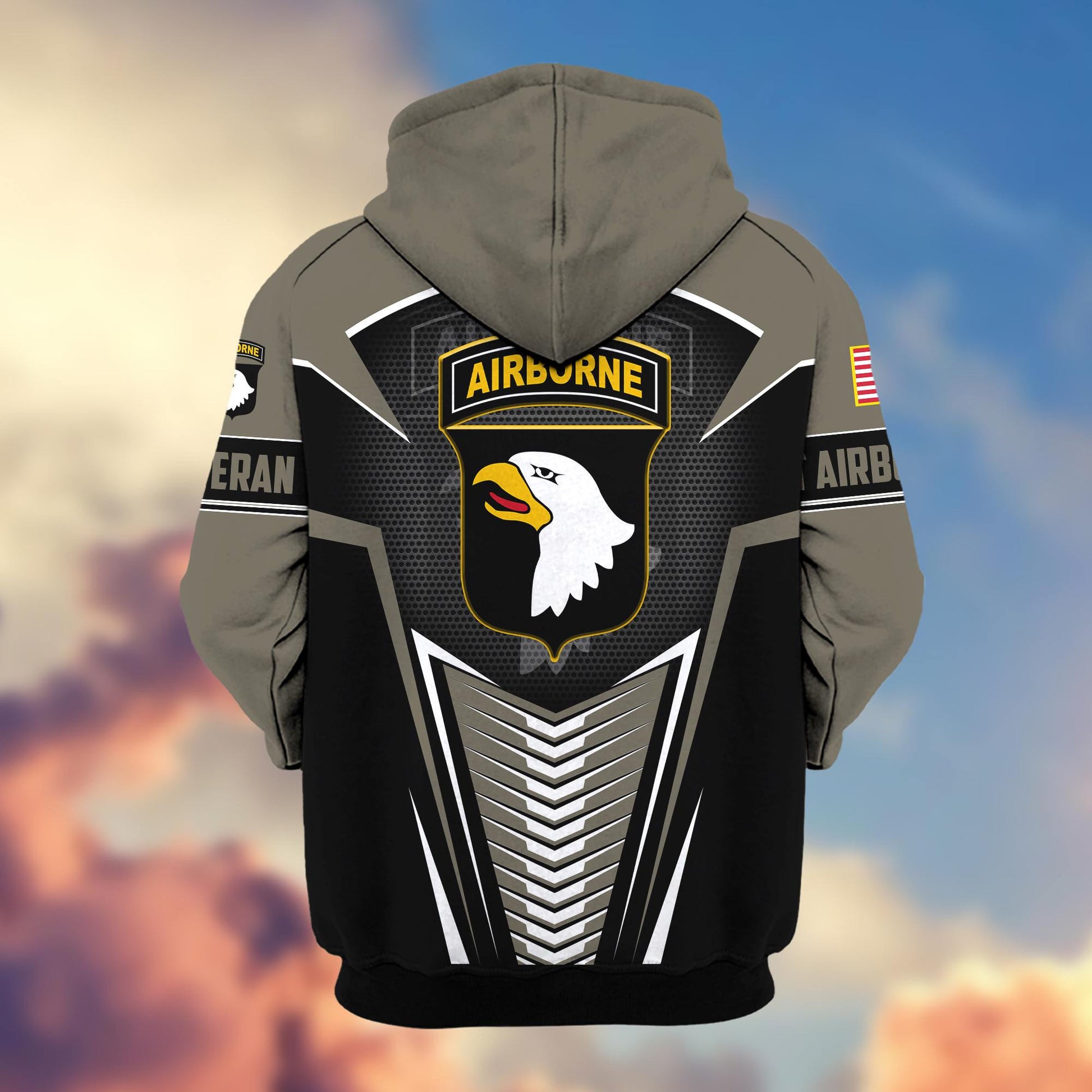 Premium 101st Airborne Division US Veteran Zip Hoodie VPVC602703