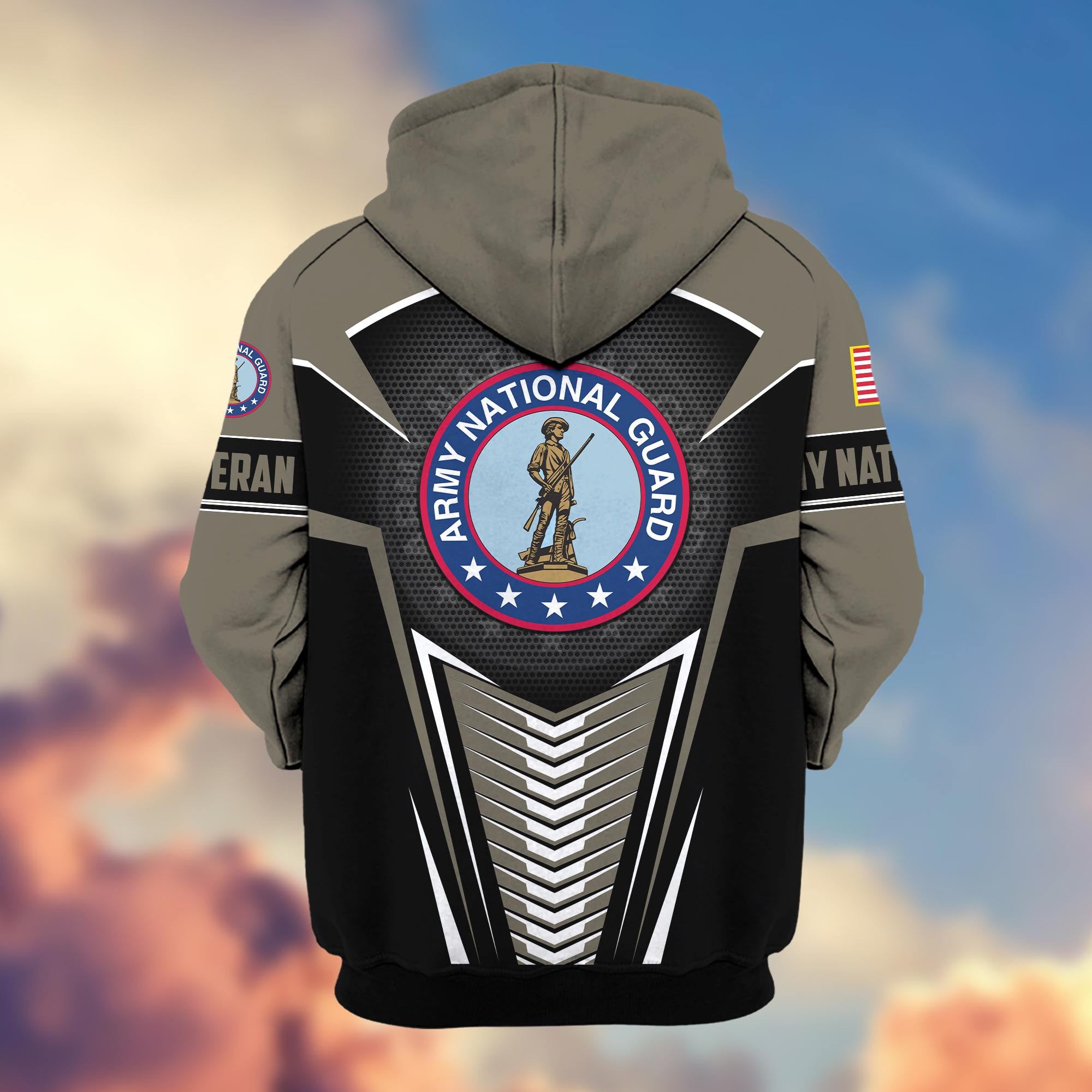 Premium Army National Guard Veteran Zip Hoodie VPVC602704