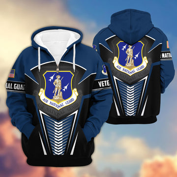 Premium Air National Guard US Veteran Zip Hoodie VPVC602705