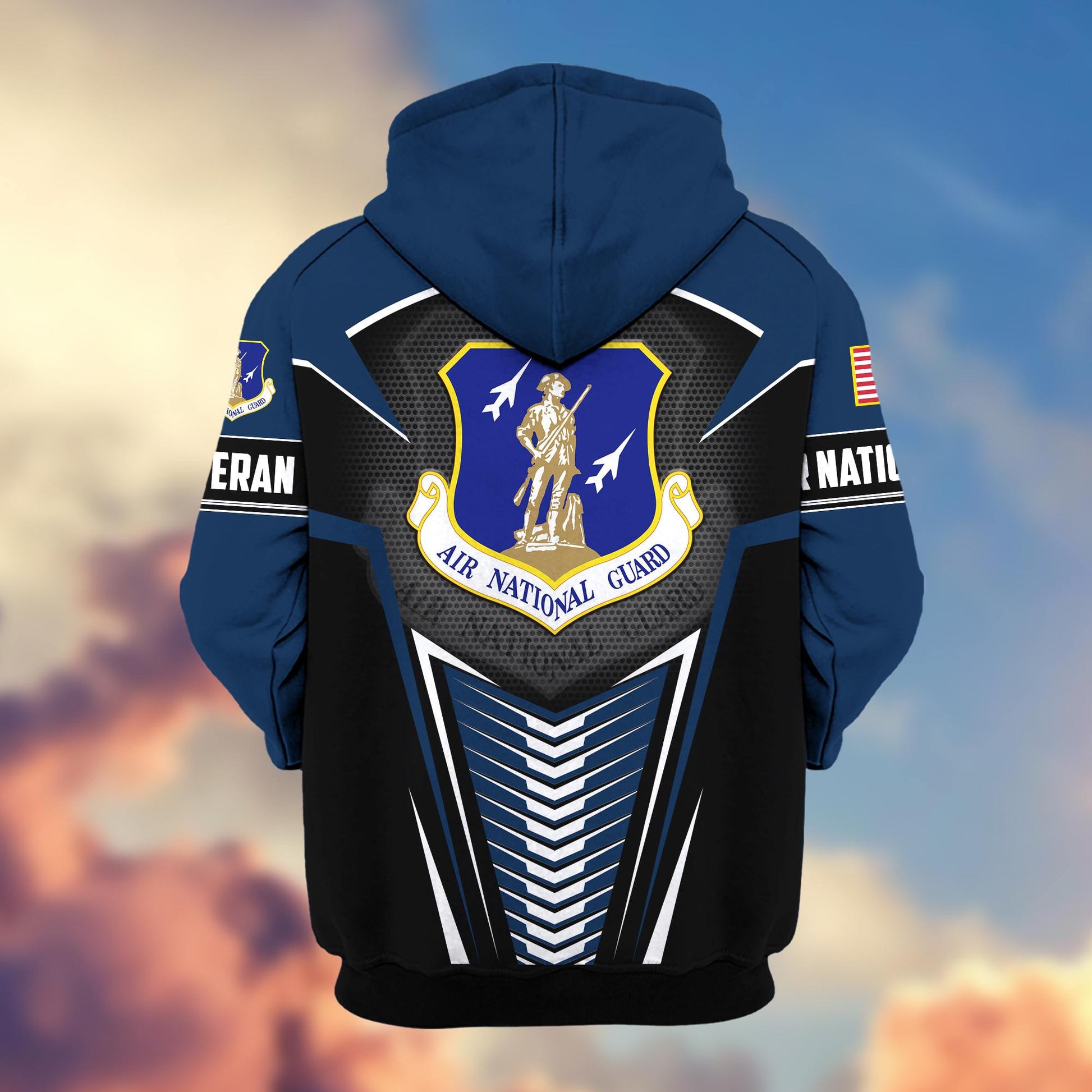 Premium Air National Guard US Veteran Zip Hoodie VPVC602705