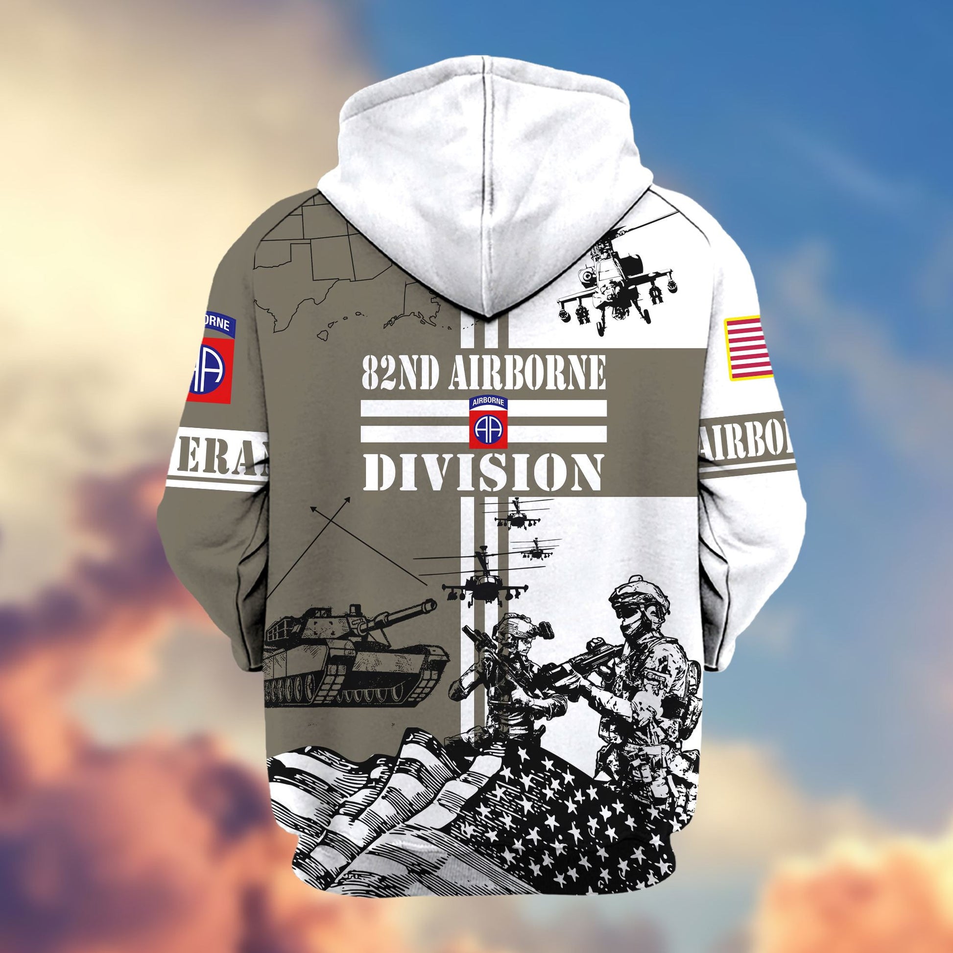 Premium 82nd Airborne Division Zip Hoodie, Gifts For Dad, For Husband VPVC602802