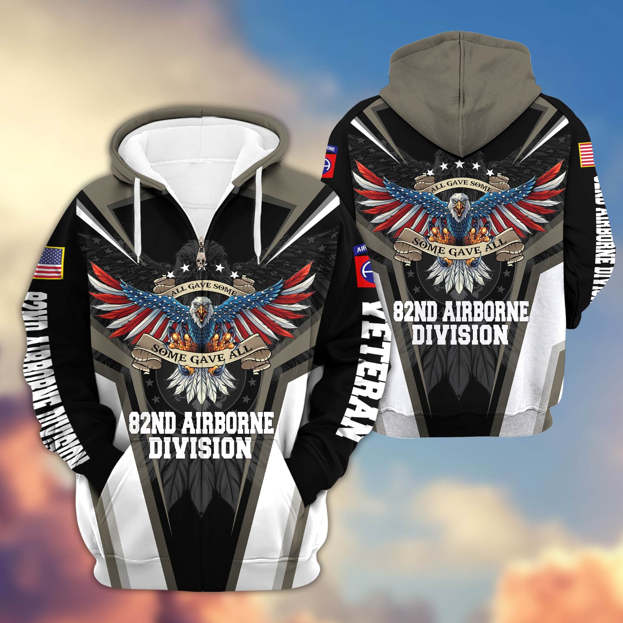 82nd Airborne Division Zip Hoodie, Gifts For Dad, For Husband VPVC602902